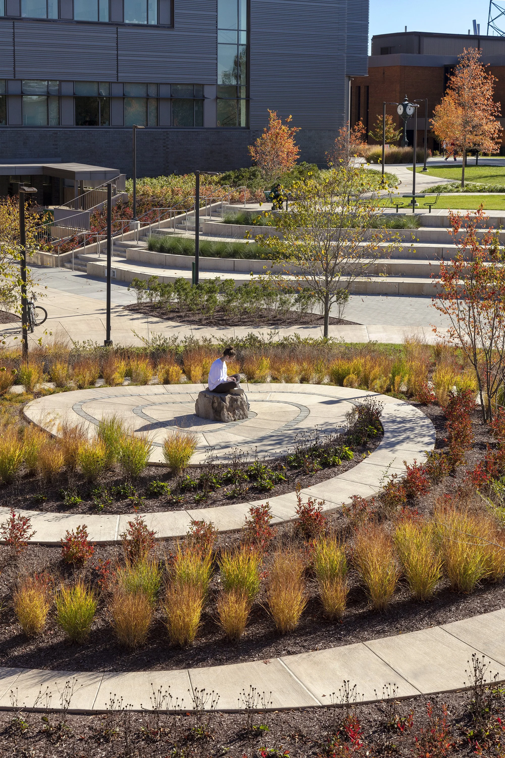  GMU Memorial to the Enslaved People of George Mason, Location: Fairfax VA, Landscape Architect: Perkins & Will 