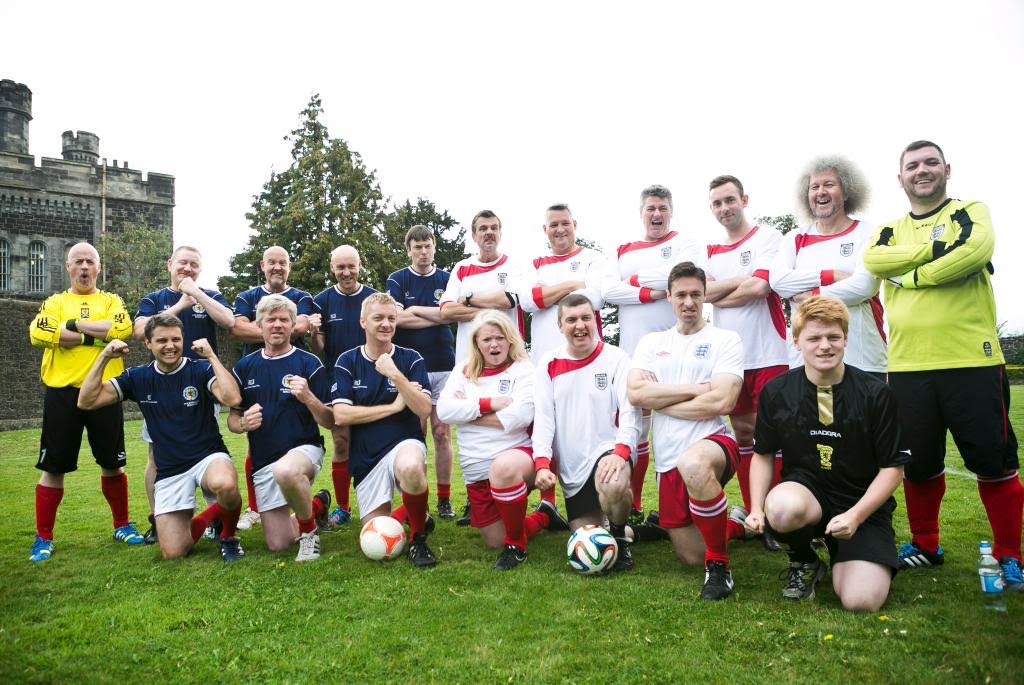 English vs. Scottish Crime Writers' match - y ou may recognize some familiar faces, such as Ian Rankin, Chris Brookmyre, and Mark Billingham in there with us!