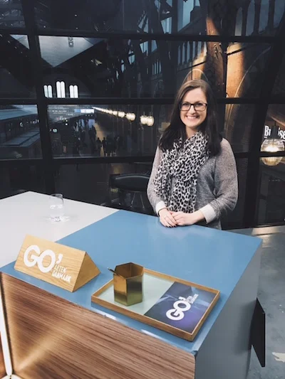 Yours truly on the set of Go'aften Denmark!