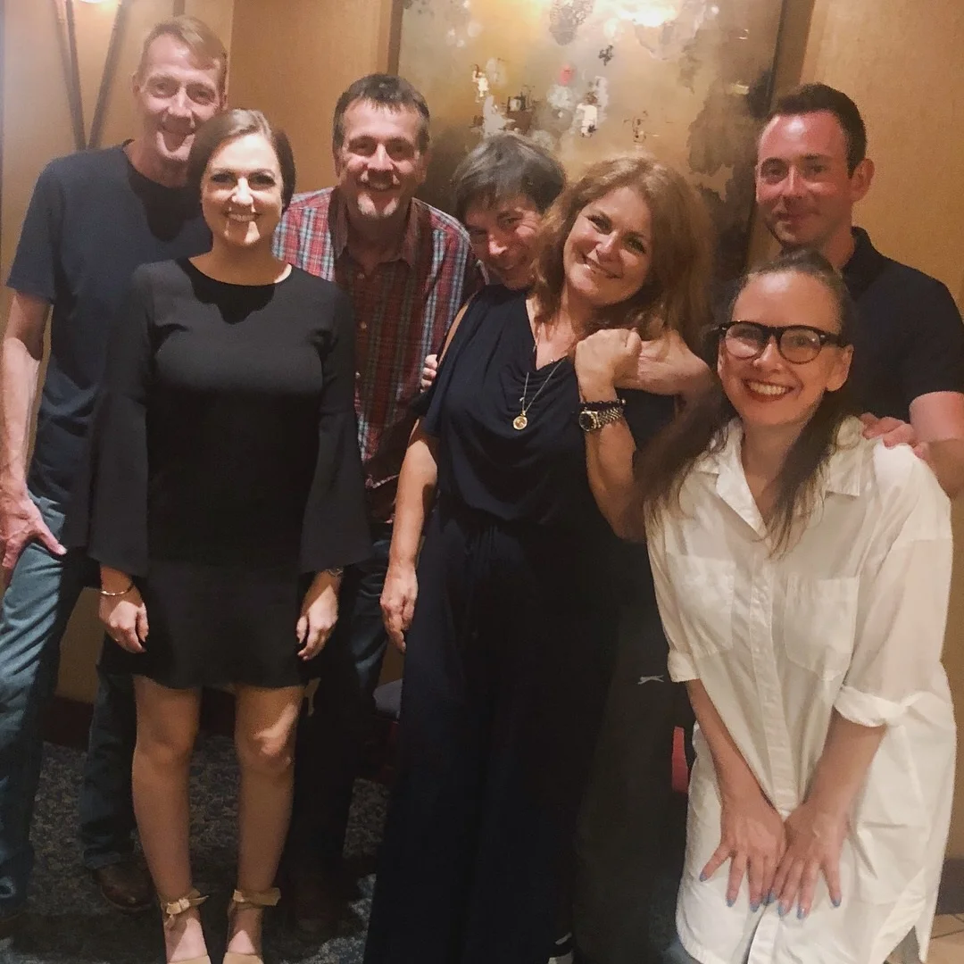 From left to right: Lee Child, me, Mark Billingham, Ian Rankin, Sara Blaedel, Ragnar Jonasson, and Yrsa Sigurdardottir!