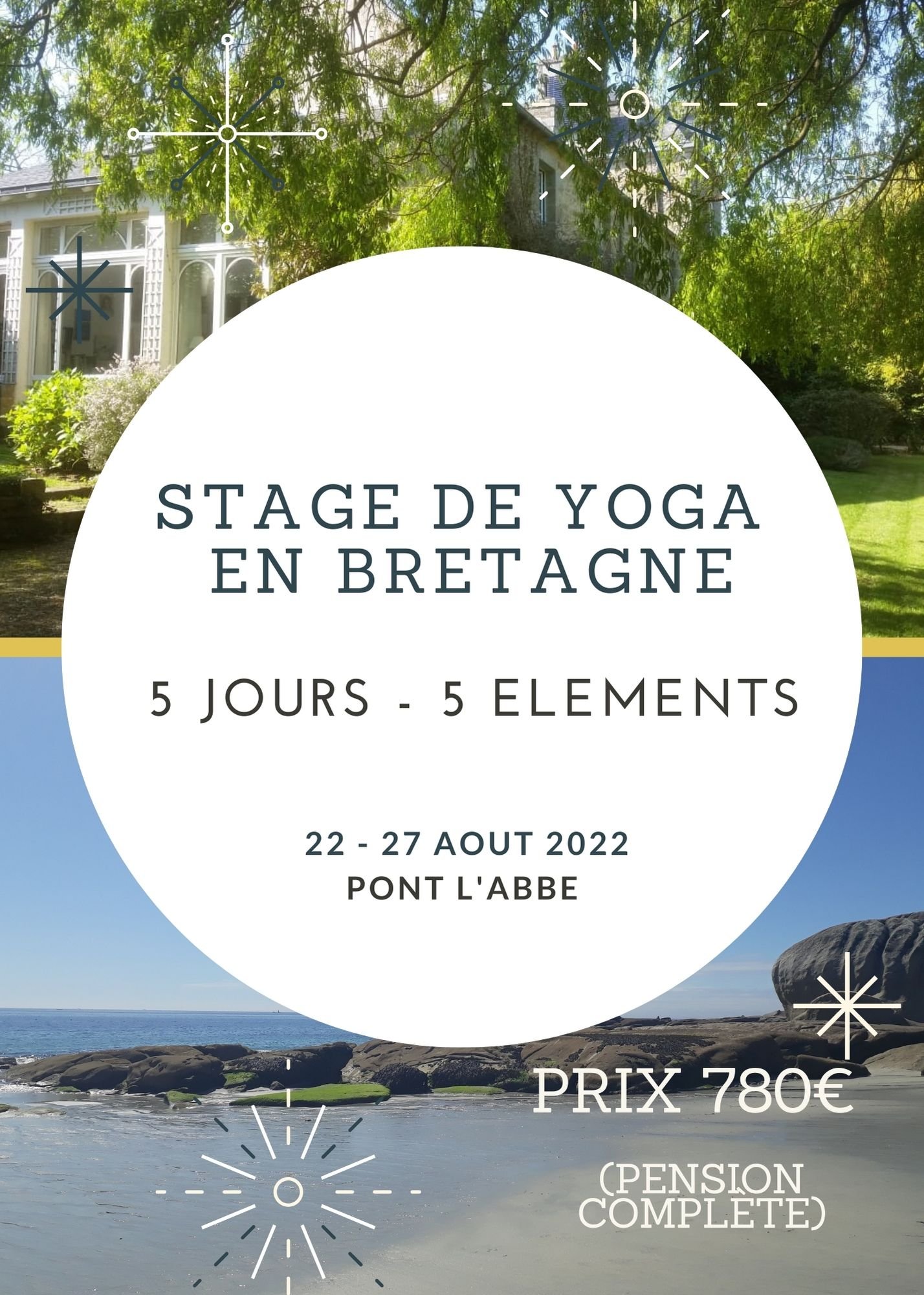 Stage de Yoga en Bretagne - 5 jours - à Pont l'Abbé