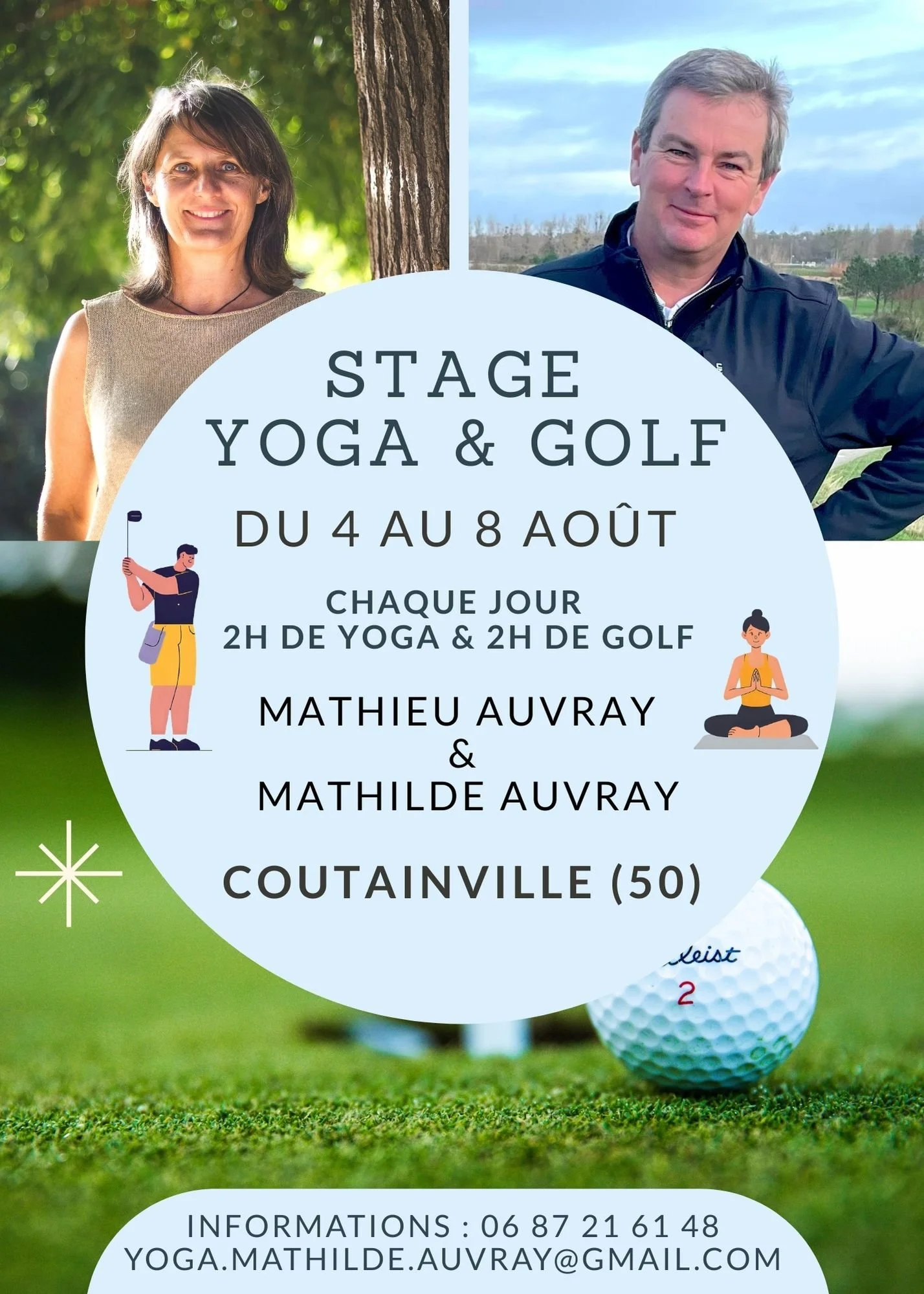 Stage Yoga et initiation au Golf à Coutainville (50)