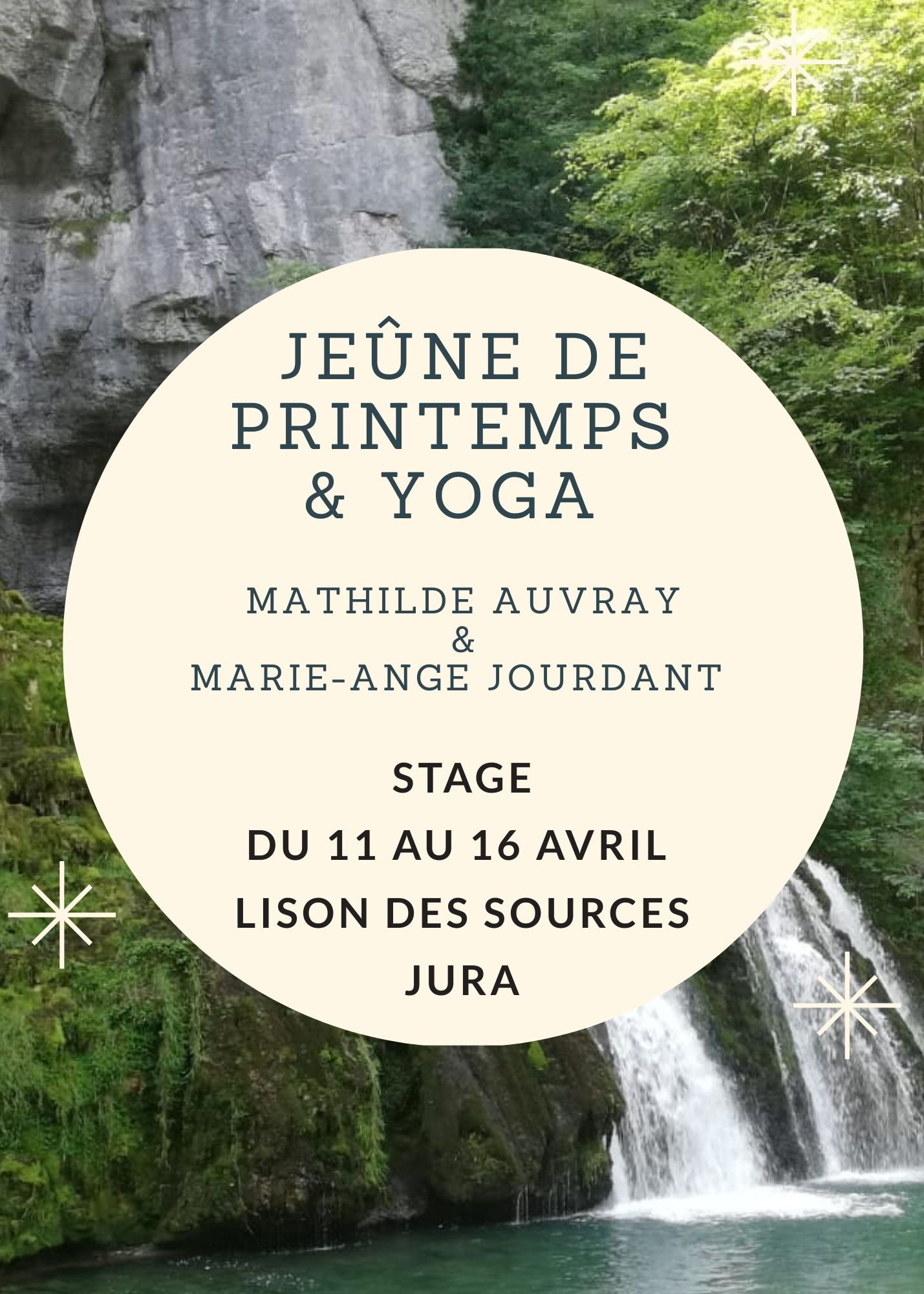 Jeûne de printemps et Yoga à Nans /s Ste Anne (Jura)