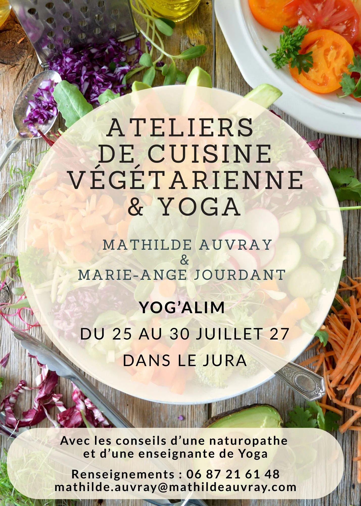 YOG'ALIM - Yoga et Atelier de cuisine végétarienne à Nans /s Ste Anne (Jura)