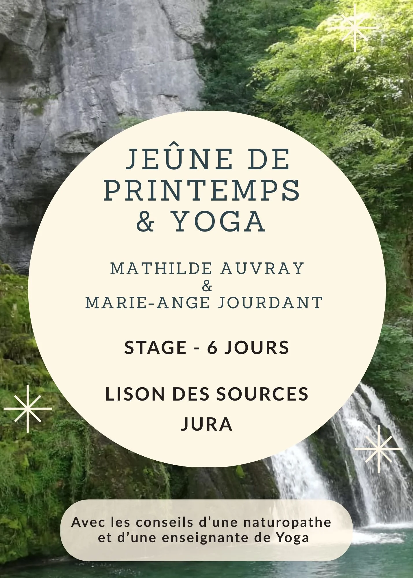 Jeûne de printemps et Yoga à Nans /s Ste Anne (Jura)