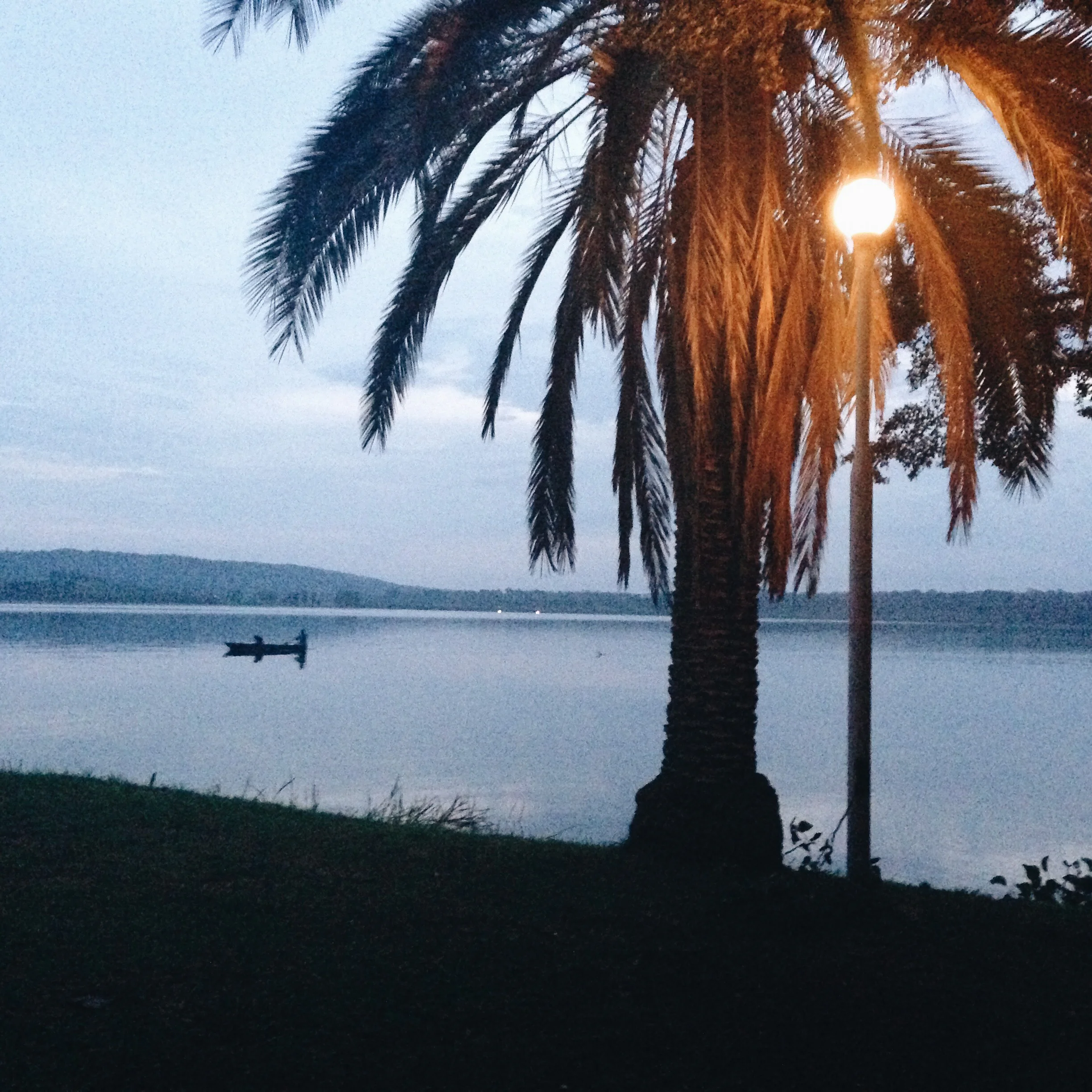 The view from the Jinja Sailing Club allow you to watch the fishermen bring in their daily catches.