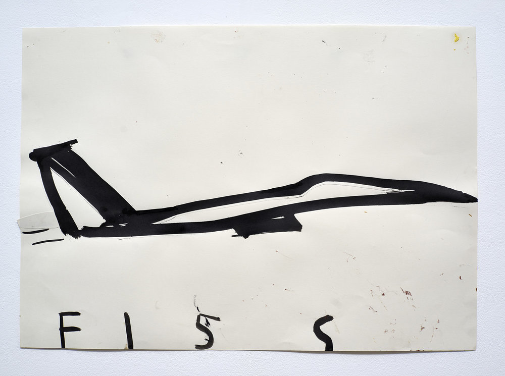 Rose Wylie -  American Bomber F15S - 2013 
