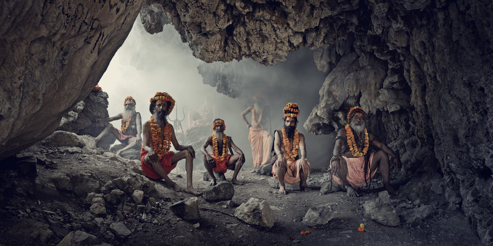 Jimmy Nelson - XXIV 1   Cave, Sadhus,  Haridwar, India, 2016 