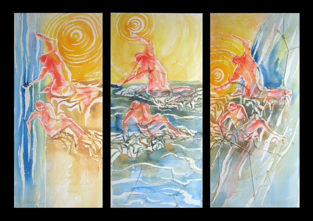 Bathing in the Sun and River