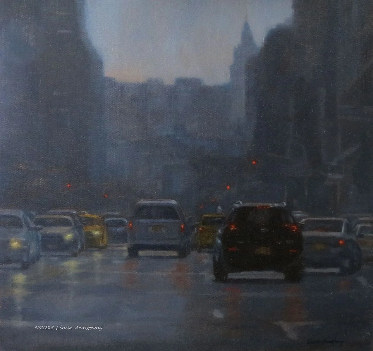 East Village oil 12 x 12