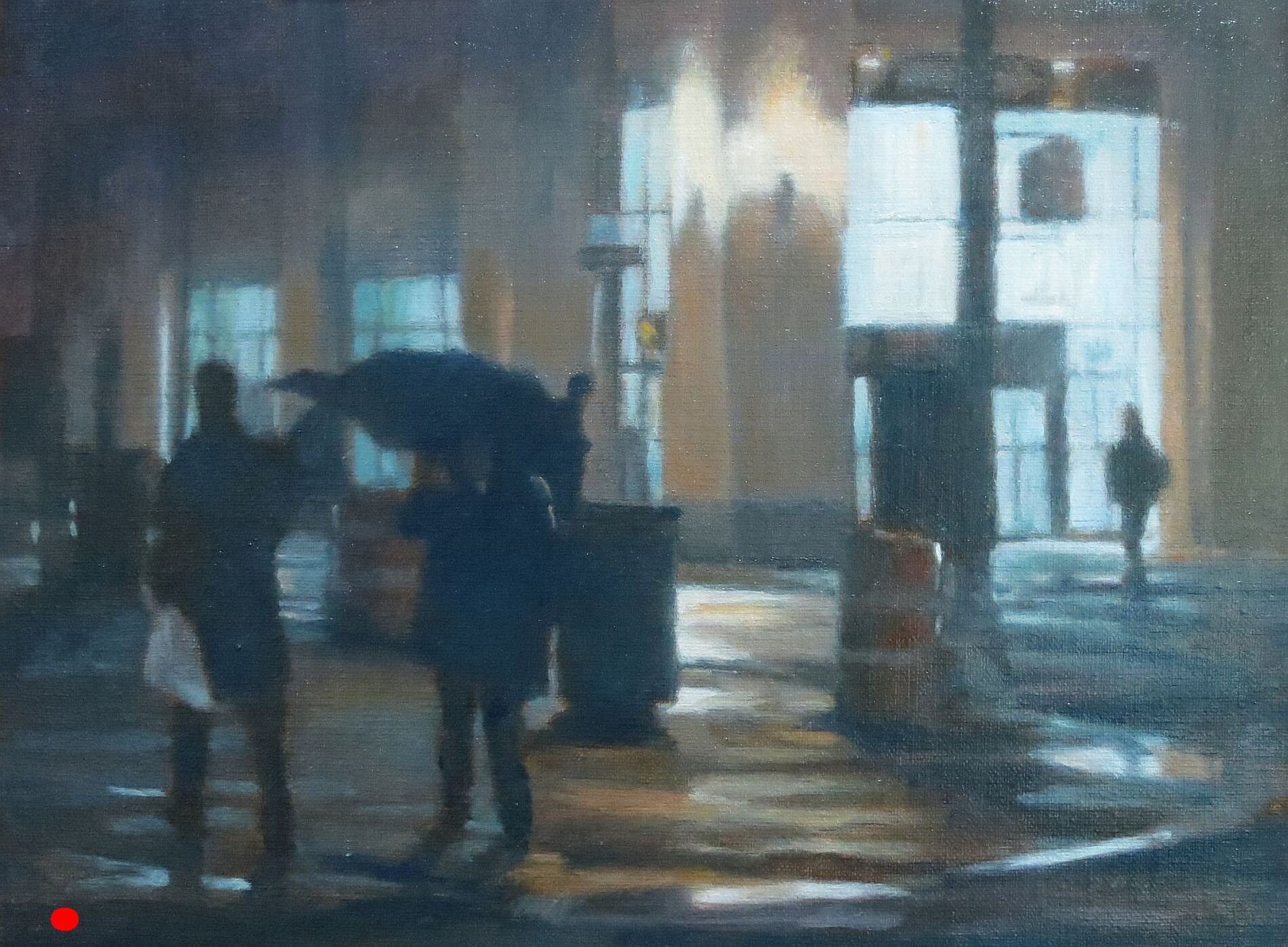 Rainy Night  oil   8x10