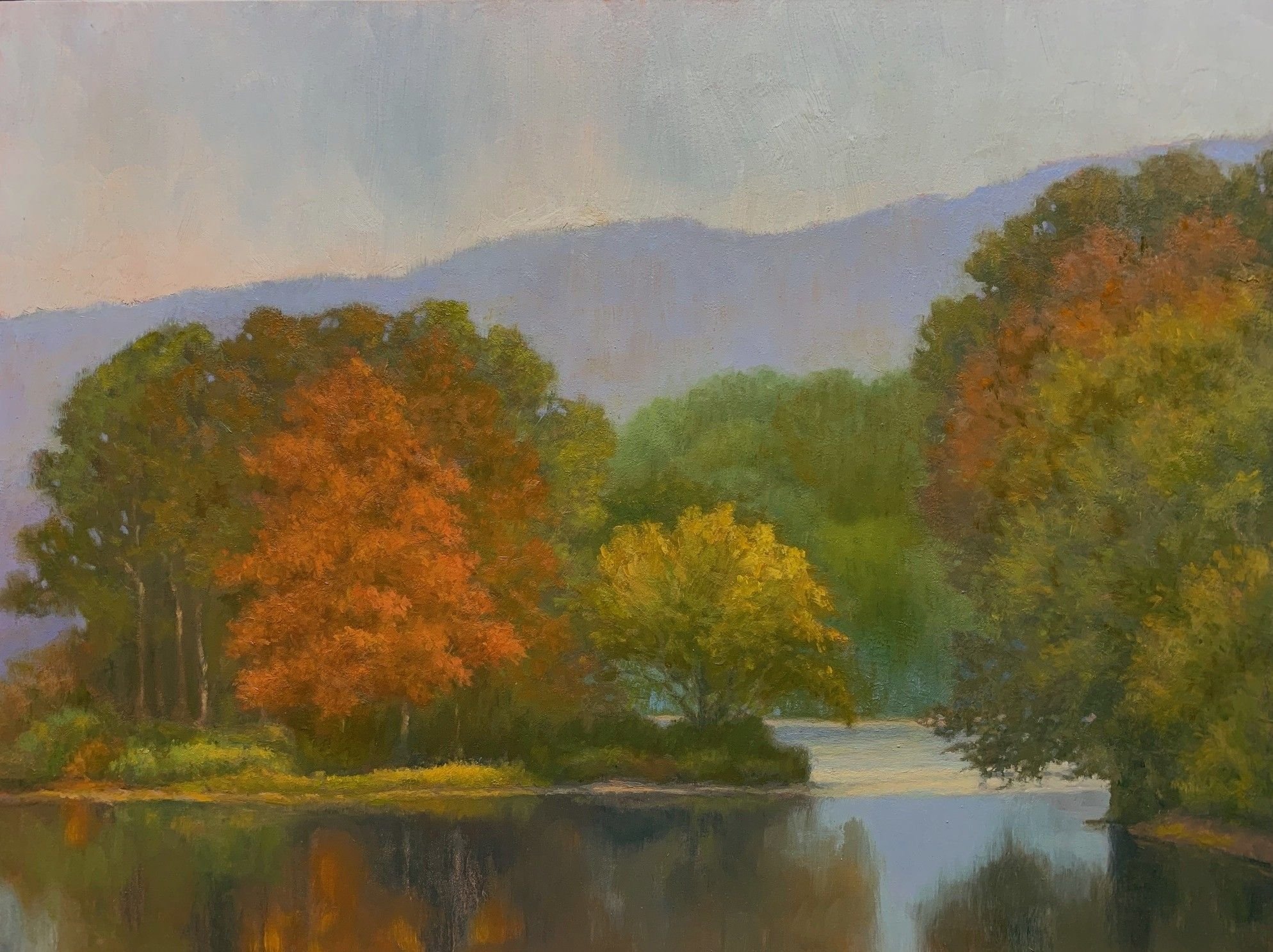 Bend in the River  12x16  oil  $1600