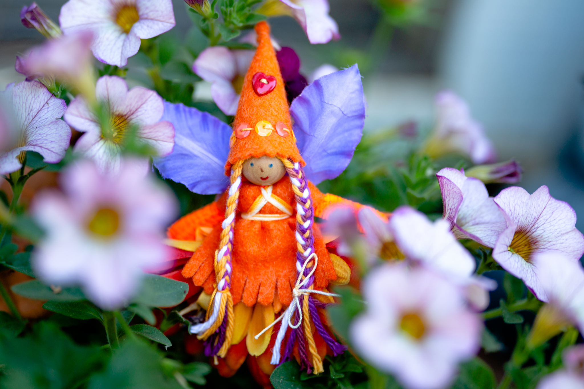 Fairy in Orange for Children | Forest Fairy Crafts bendy doll