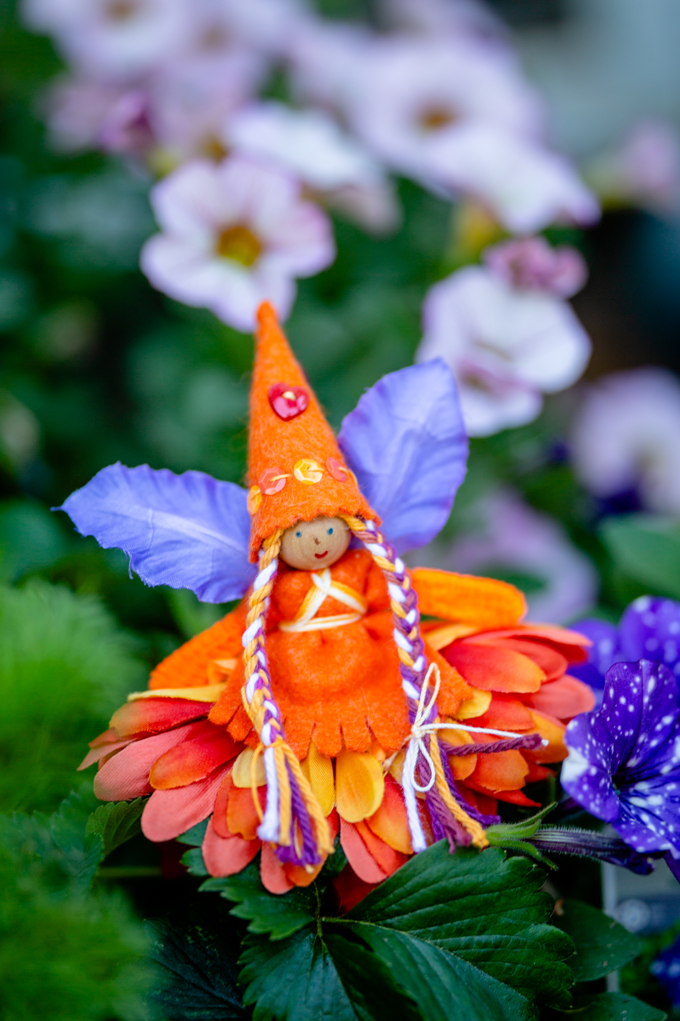 Fairy in Orange for Children | Forest Fairy Crafts bendy doll