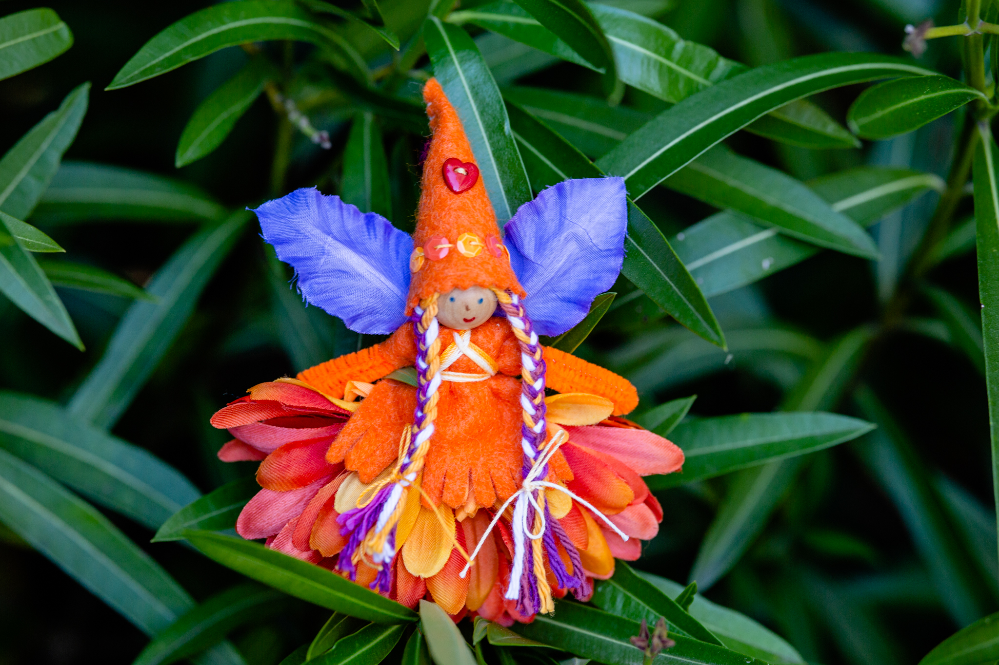 Fairy in Orange for Children | Forest Fairy Crafts bendy doll