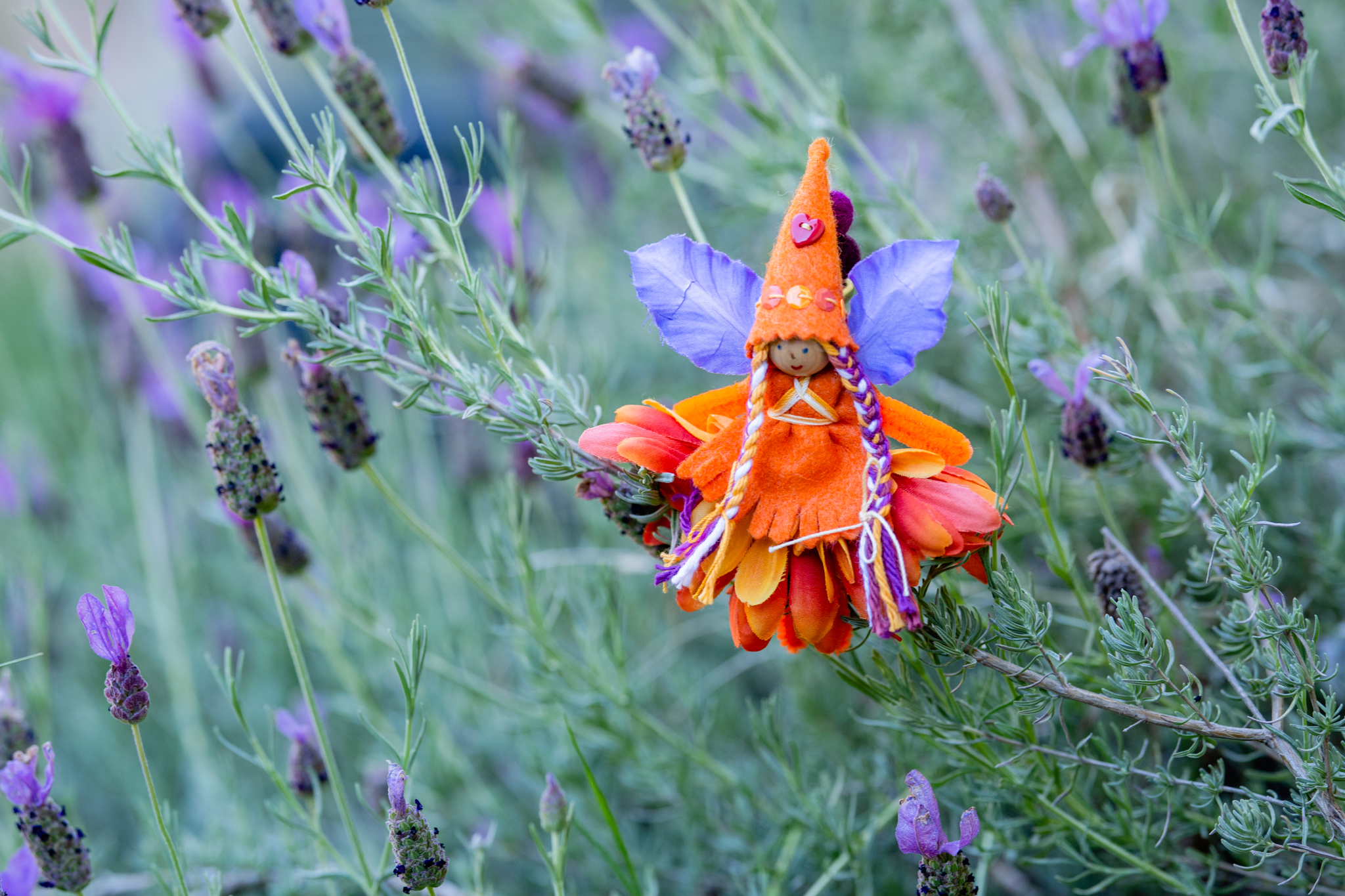 Fairy in Orange for Children | Forest Fairy Crafts bendy doll