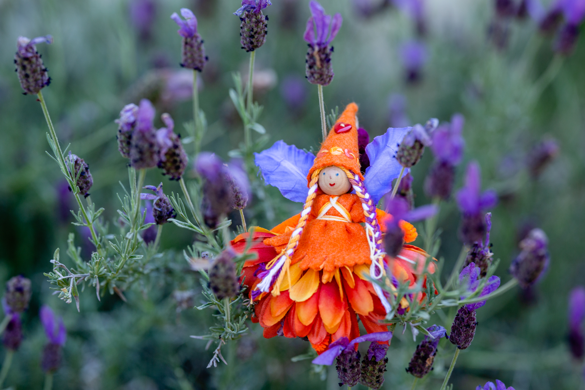 Fairy in Orange for Children | Forest Fairy Crafts bendy doll
