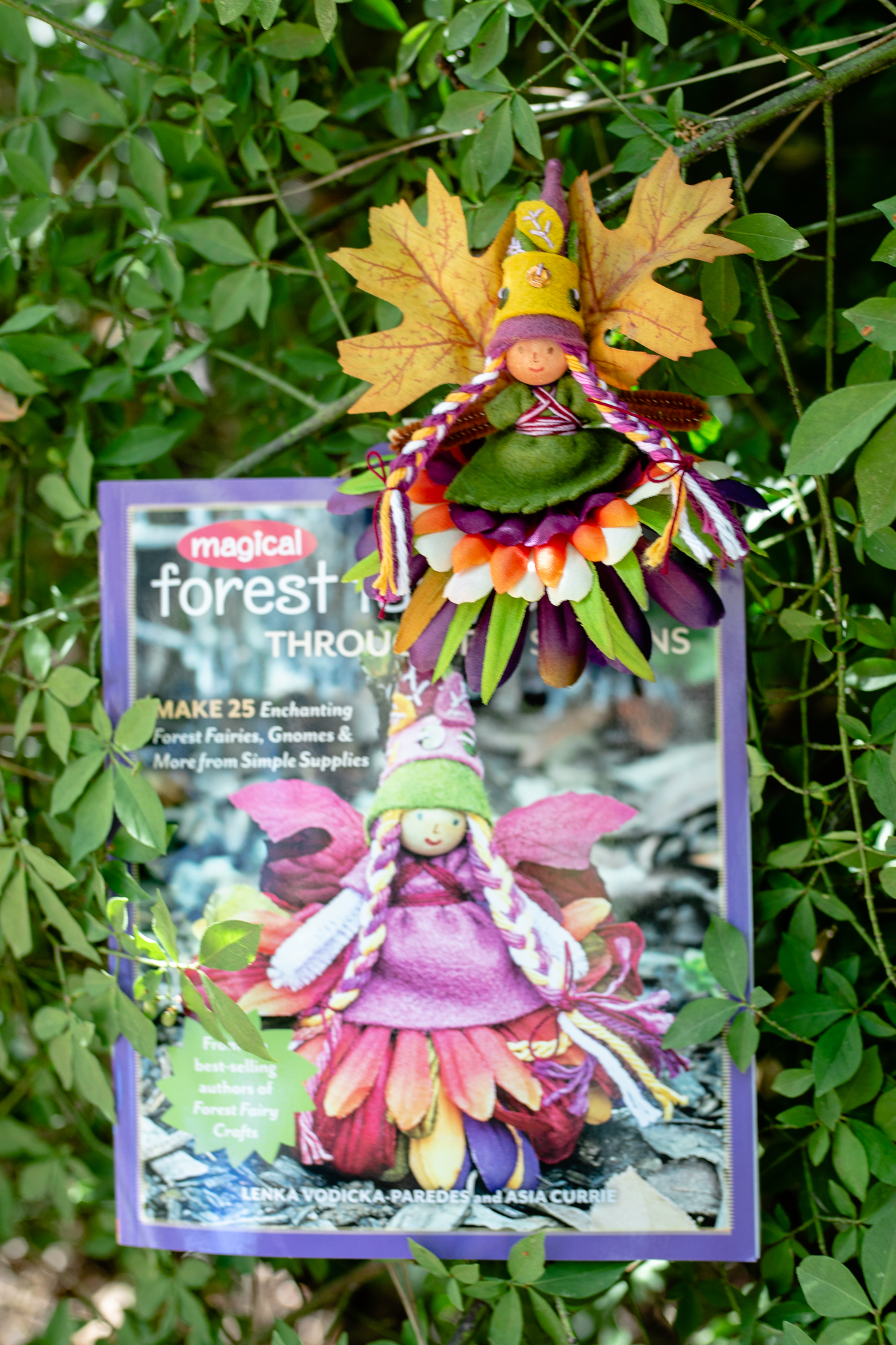 Thankful Fairy from Magical Forest Fairy Crafts Through the Seasons by Lenka Vodicka-Paredes and Asia Currie | Fairy doll for crafting with children