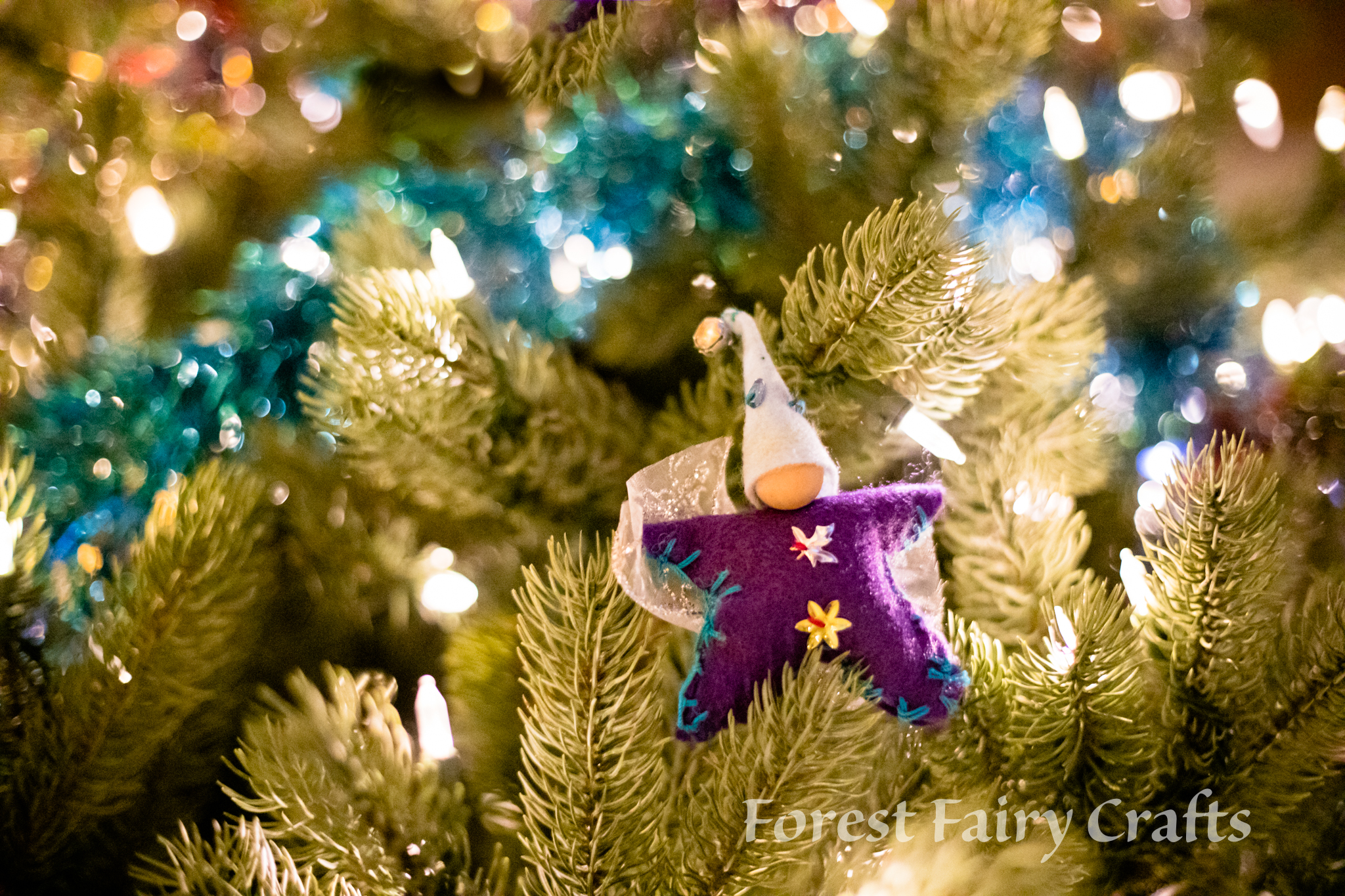 Star Babies made by Children using Forest Fairy Crafts Book by Lenka Vodicka-Paredes and Asia Currie | Christmas Ornaments and Decorations with Fairy Dolls and Felt Crafts