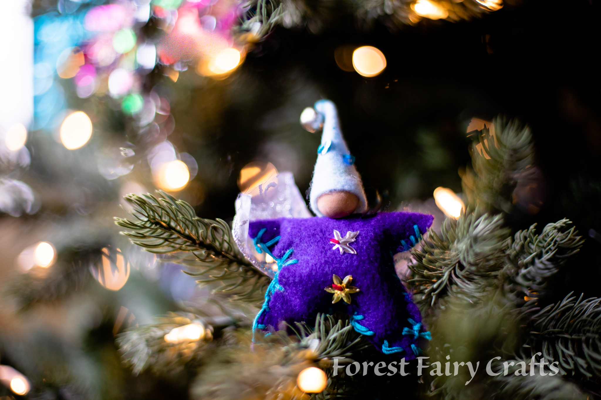 Star Babies made by Children using Forest Fairy Crafts Book by Lenka Vodicka-Paredes and Asia Currie | Christmas Ornaments and Decorations with Fairy Dolls and Felt Crafts