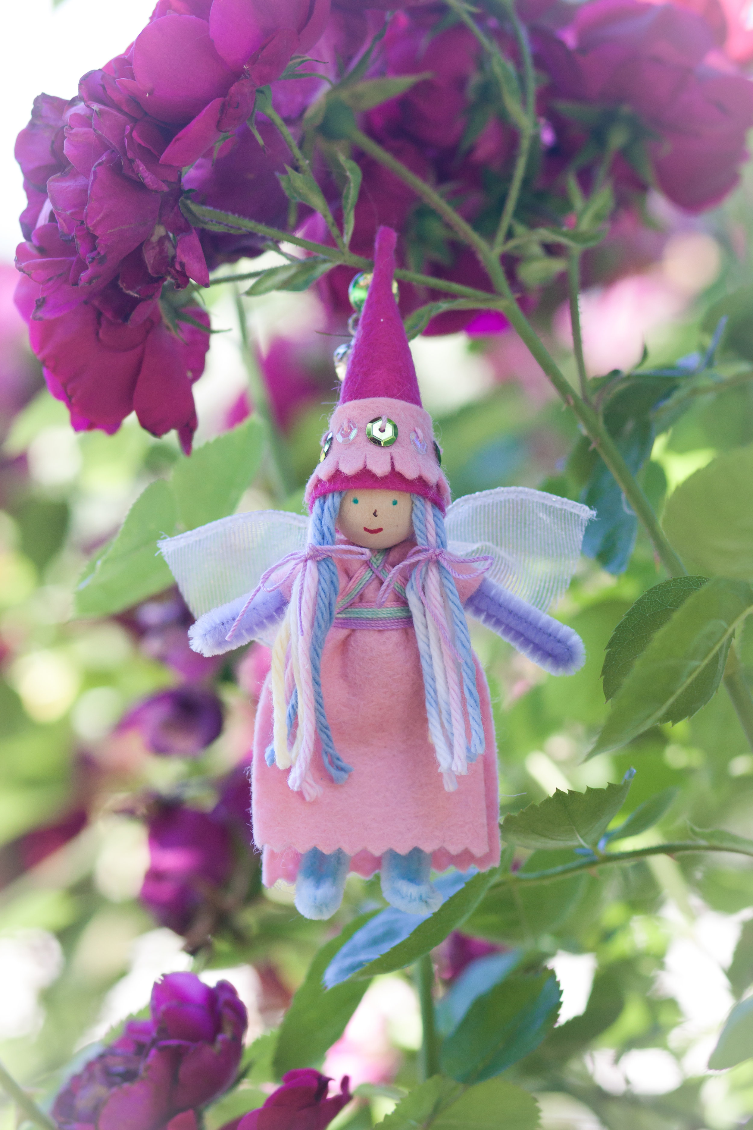 Fairy Bendy Doll for Spring | Learn to make your own enchanted crafts with simple supplies with the Forest Fairy Craft Books by Lenka Vodicka-Paredes and Asia Currie