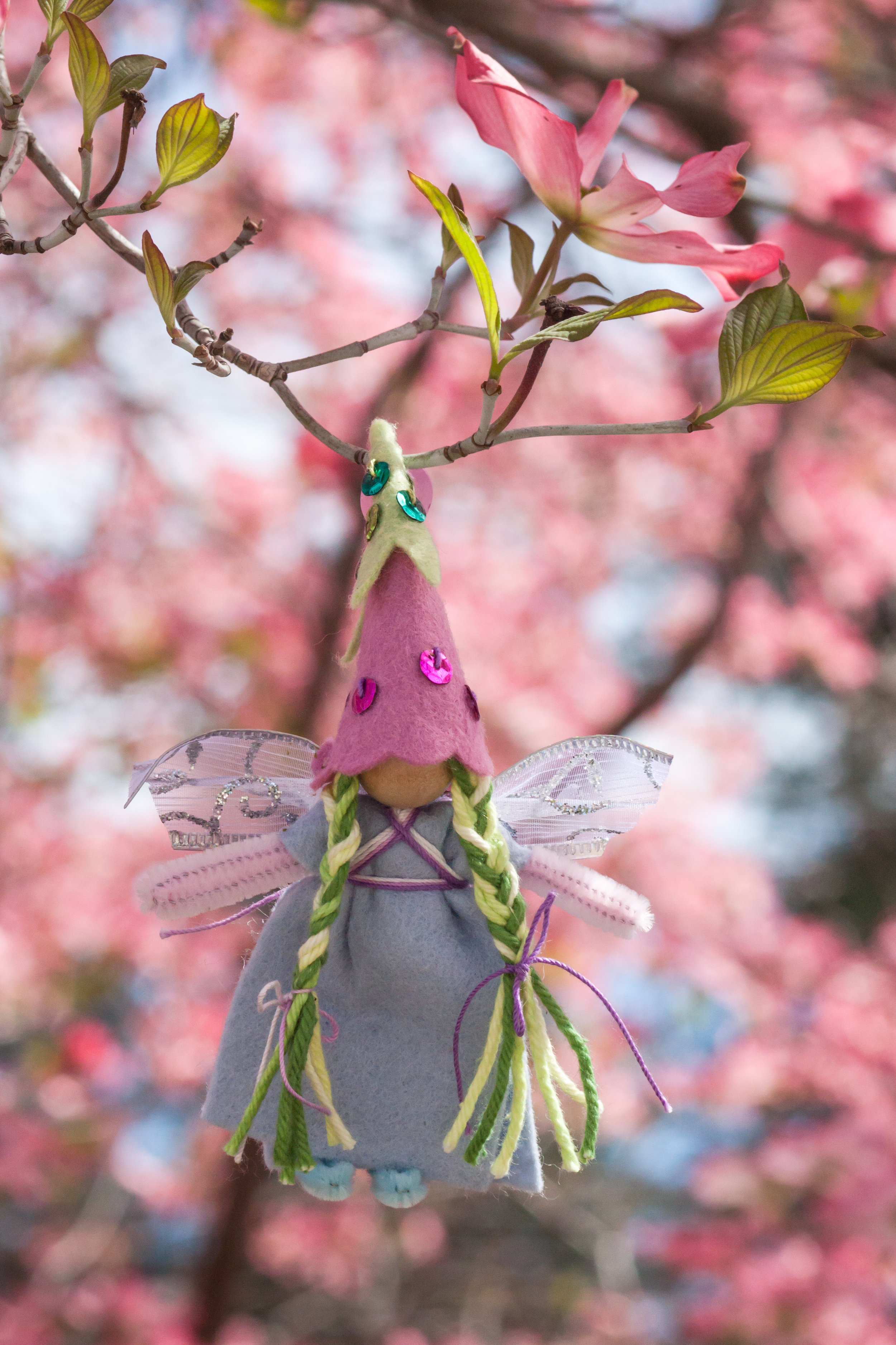 Fairy Bendy Doll for Spring | Learn to make your own enchanted crafts with simple supplies with the Forest Fairy Craft Books by Lenka Vodicka-Paredes and Asia Currie