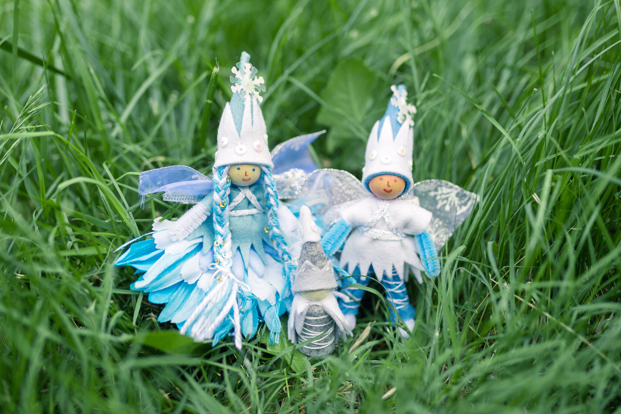 Winter Fairies and Gnome are in the Magical Forest Fairy Crafts through the Seasons book