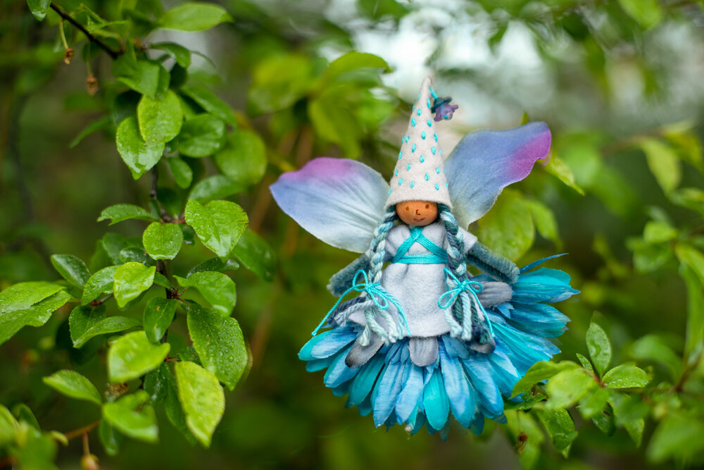 April Showers Fairy by Lenka Vodicka of Forest Fairy Crafts. Learn to make her with the book Magical Forest Fairy Crafts Through the Seasons