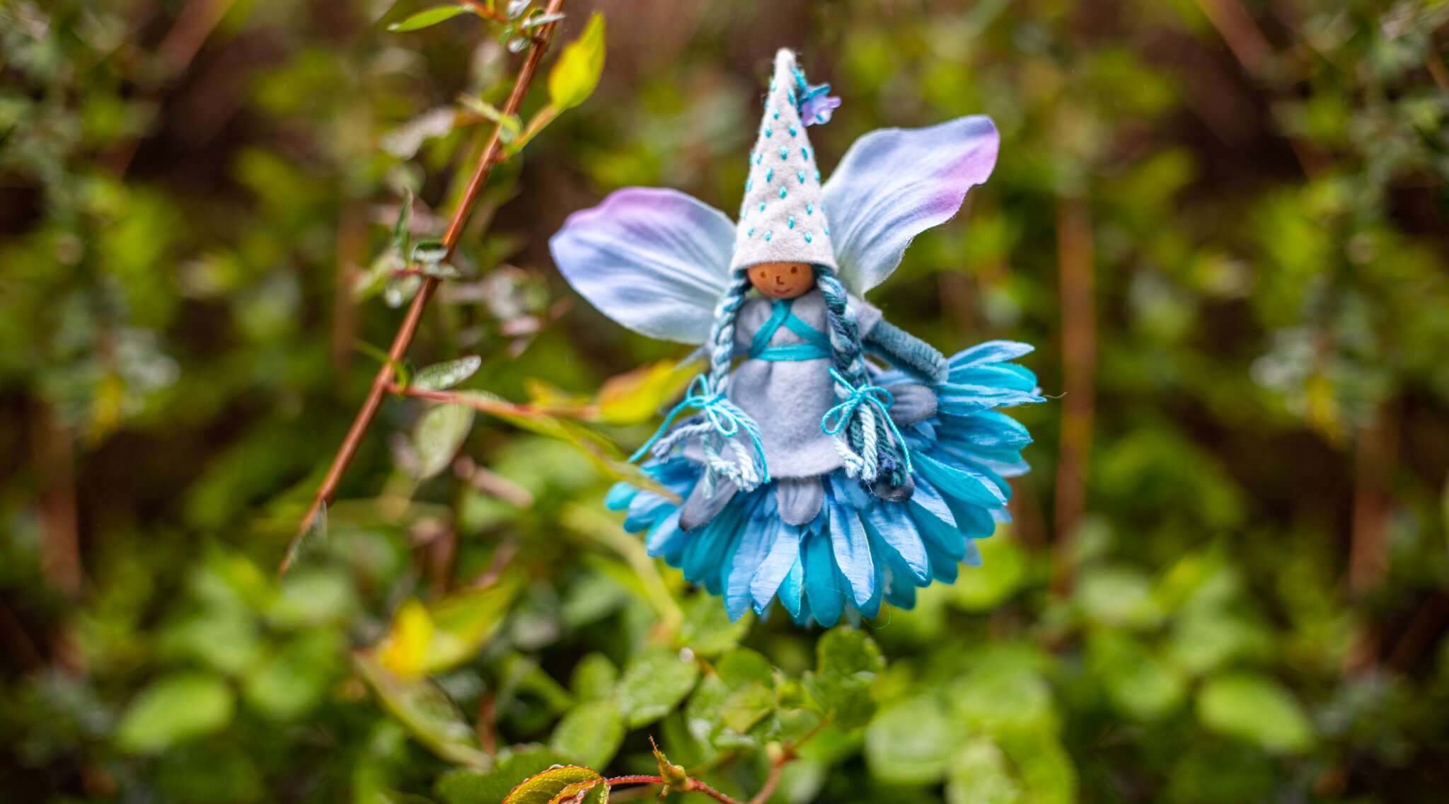 April Showers Fairy by Lenka Vodicka of Forest Fairy Crafts. Learn to make her with the book Magical Forest Fairy Crafts Through the Seasons