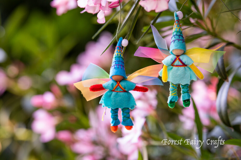 Rainbow Fairies by Forest Fairy Crafts made by Lenka Vodicka