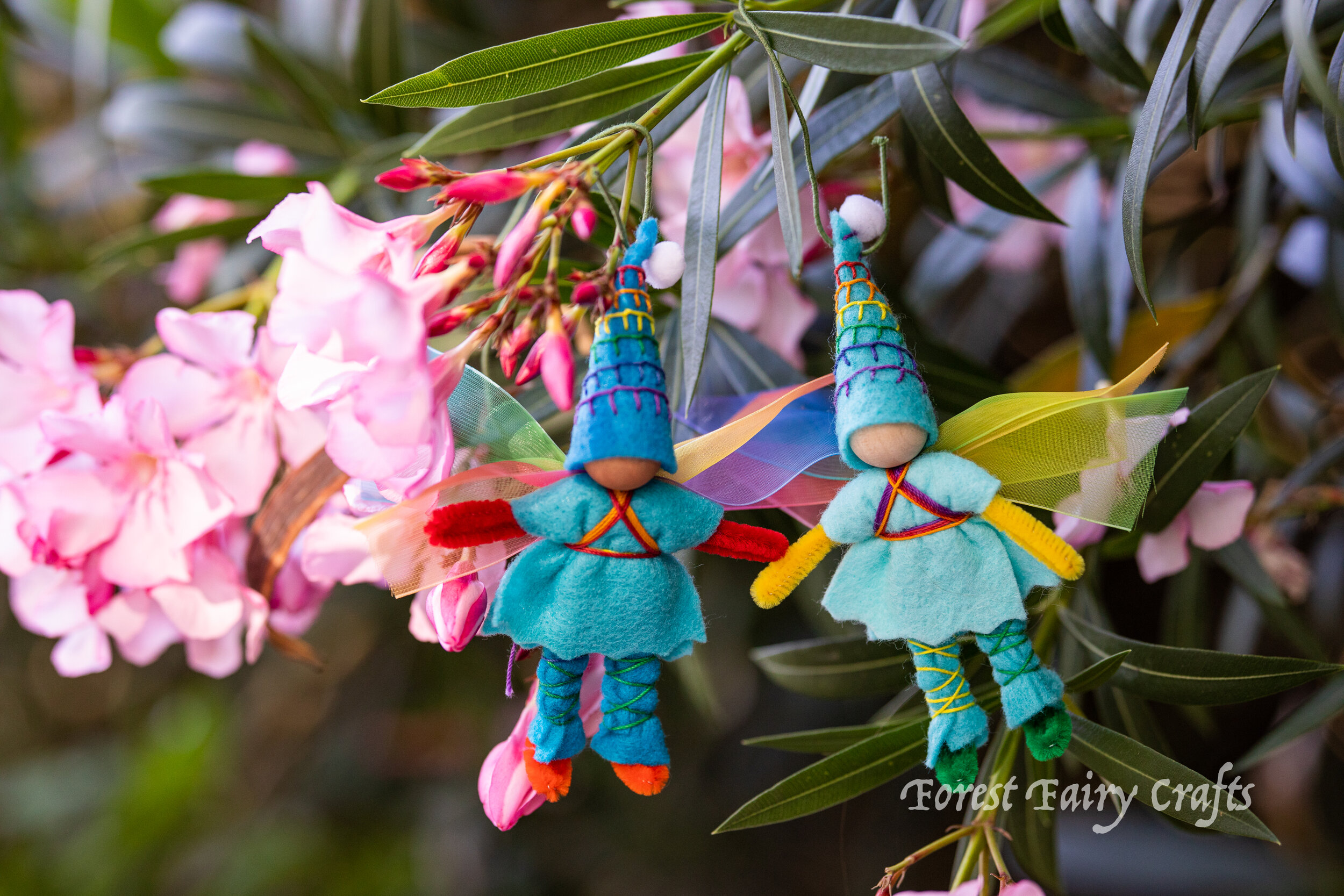 Rainbow Fairies by Forest Fairy Crafts made by Lenka Vodicka