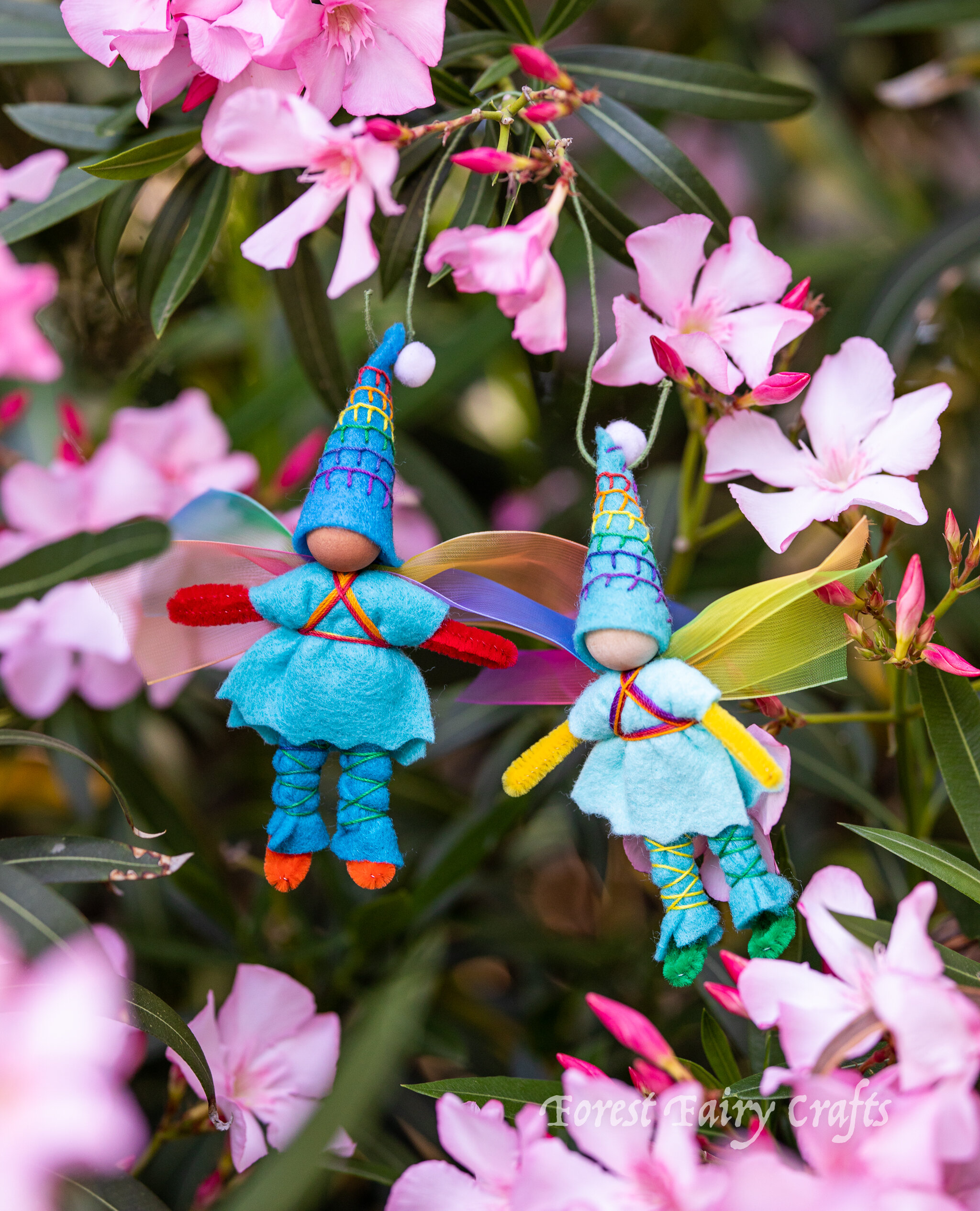 Rainbow Fairies by Forest Fairy Crafts made by Lenka Vodicka