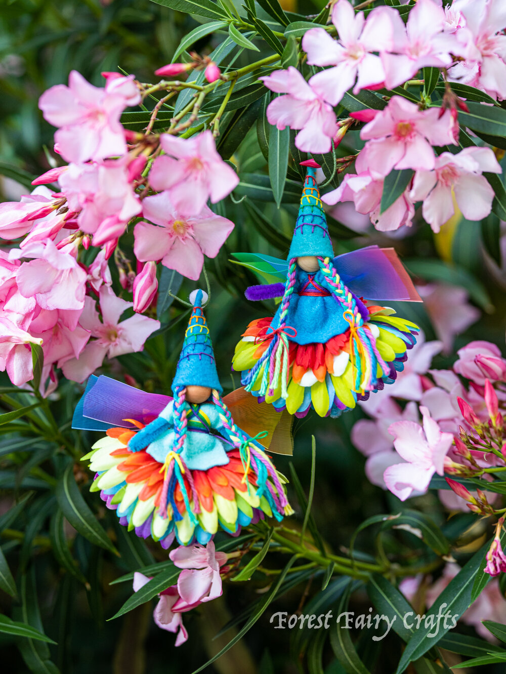 Rainbow Fairies by Forest Fairy Crafts made by Lenka Vodicka
