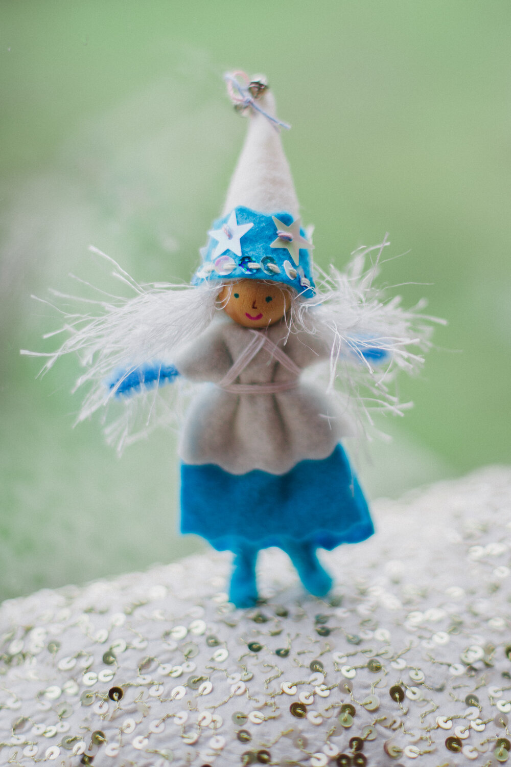 Handmade Winter Fairy Ornament with Forest Fairy Crafts for Seasonal Gifts and Decor