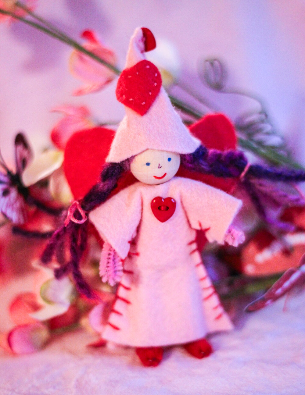 The Creative Process and Valentine Fairy by Forest Fairy Crafts