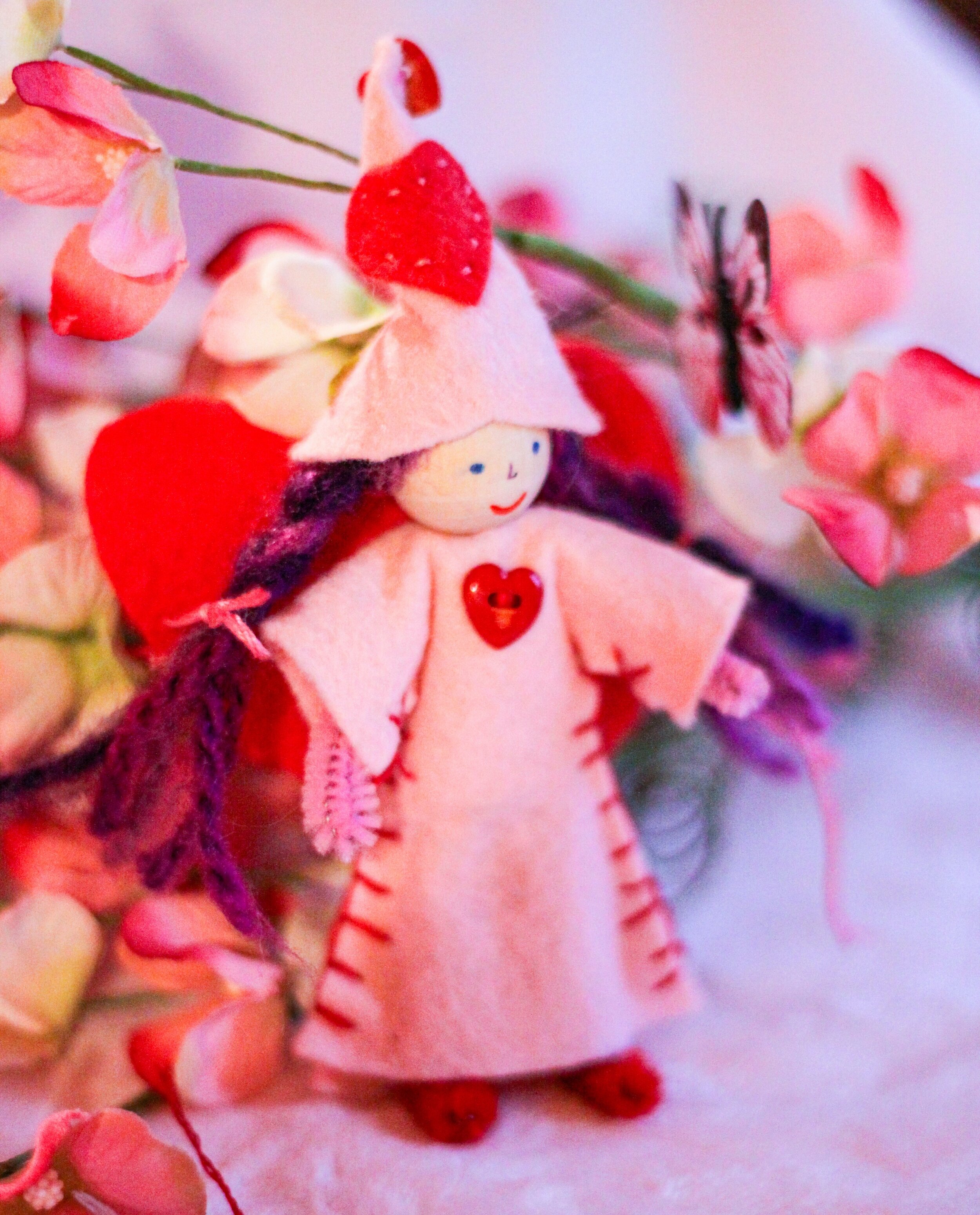 The Creative Process and Valentine Fairy by Forest Fairy Crafts