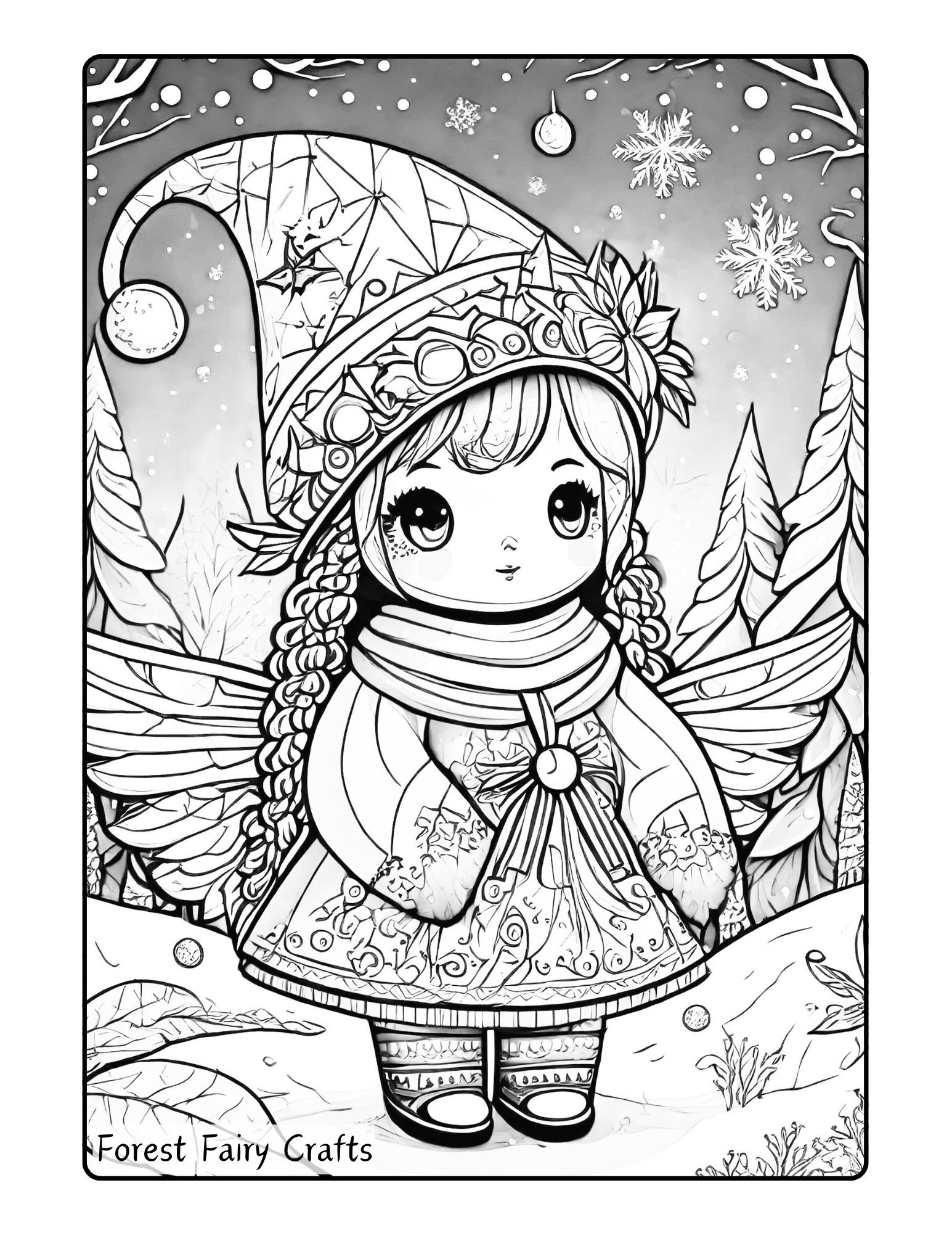 WinterForestFairyCraftsColoring-9.jpg