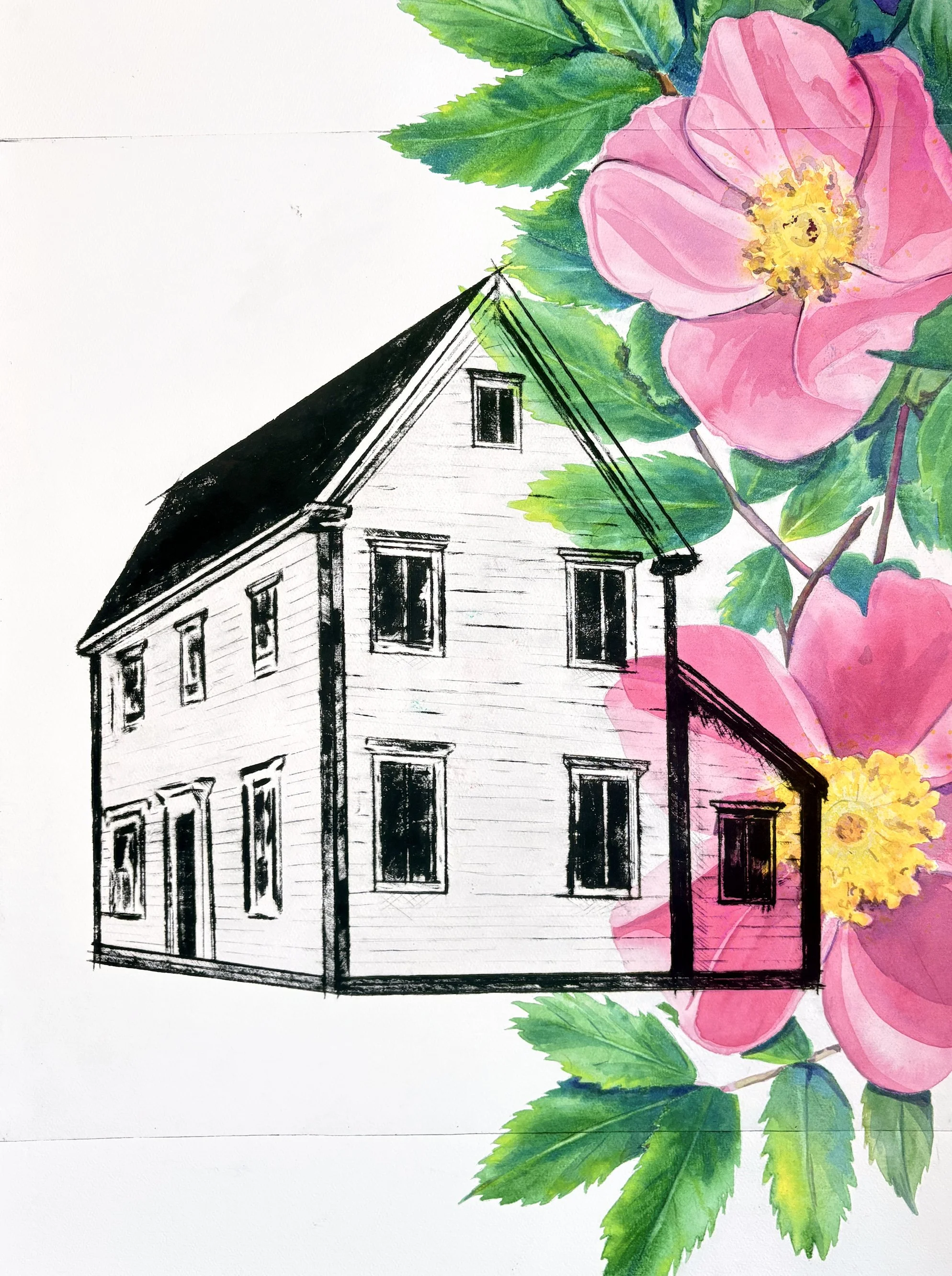 Thin Place #1 - Woody Point (Rosa rugosa)