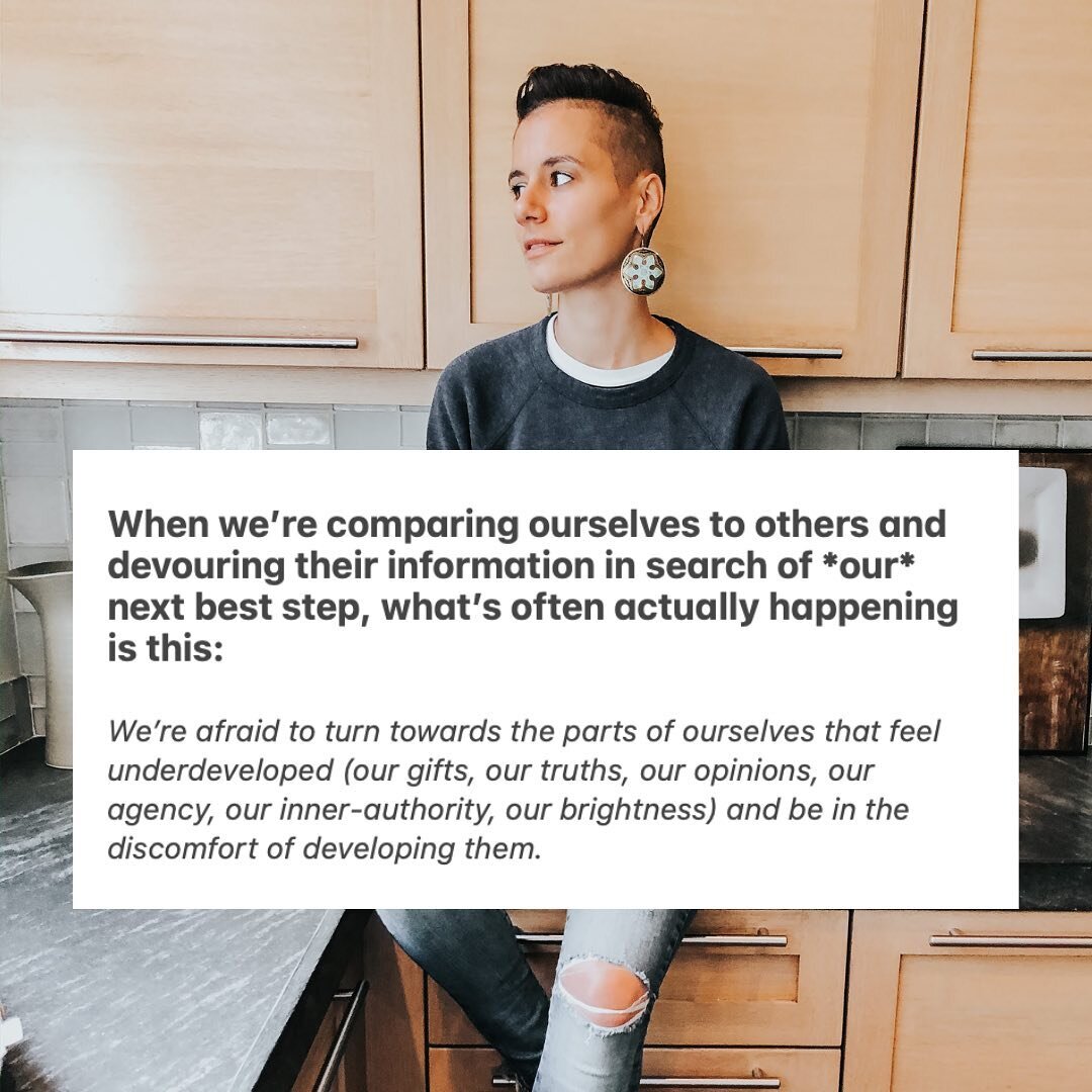 This is really good news. ⁣
⁣
Why? Because you can stop the never-ending quest of finding out the Thing that&rsquo;s &lsquo;wrong with you&rsquo; (or your messaging or your strategy, etc) and you can start to turn towards the discomfort of the places