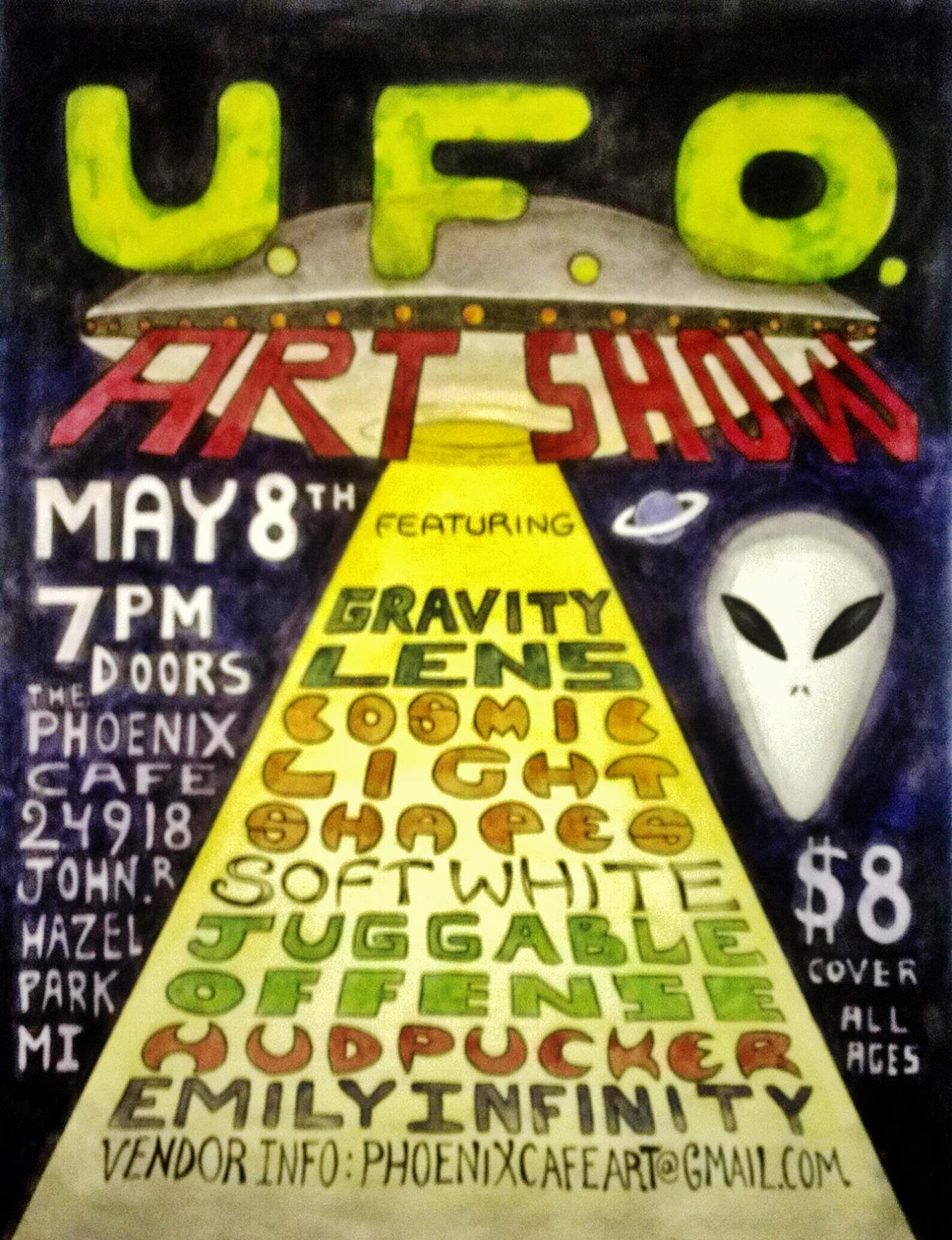 UFO , Phoenix Cafe, 2015, Hazel Park MI