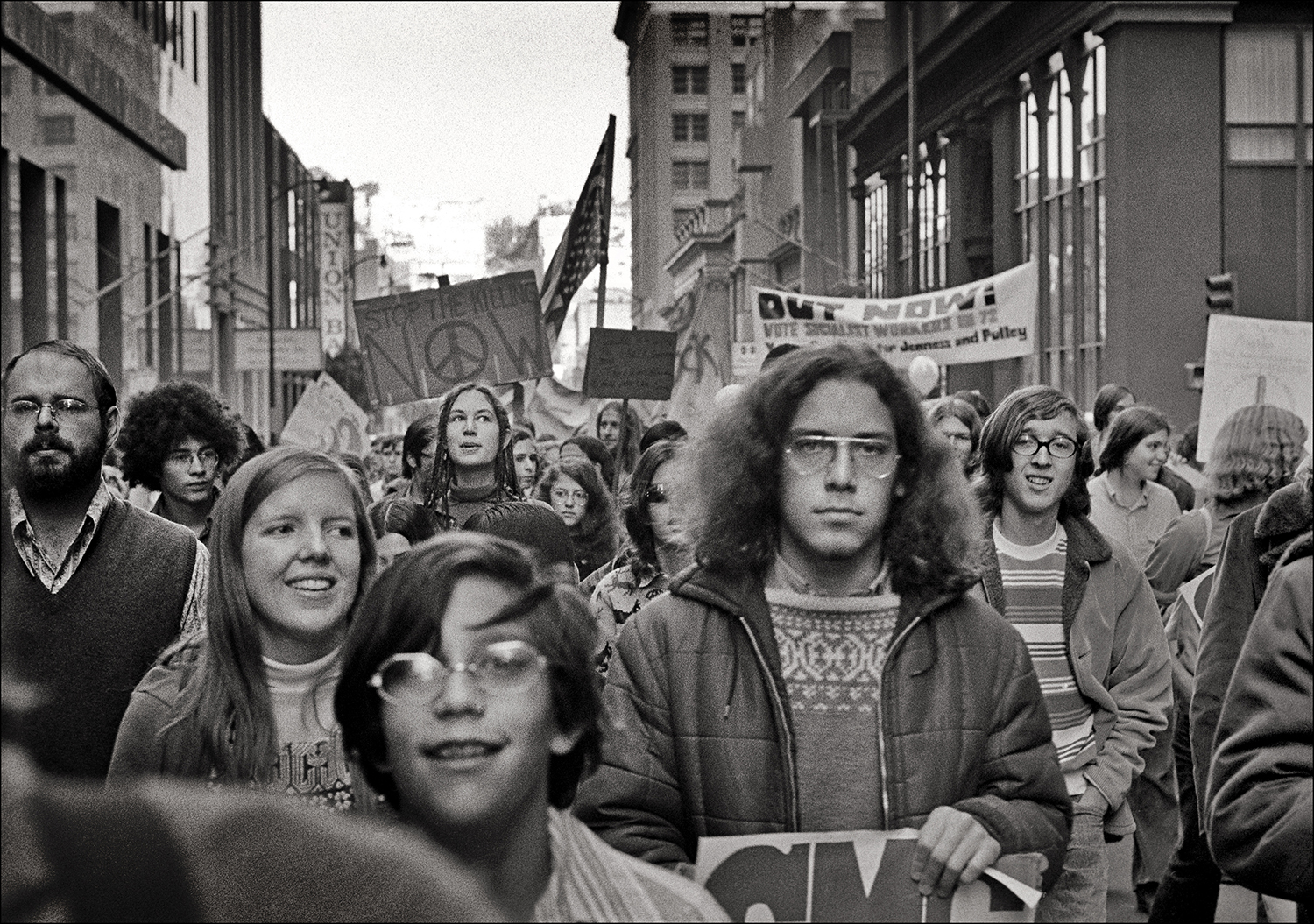 Anti-war Faces, San Francisco, 1971