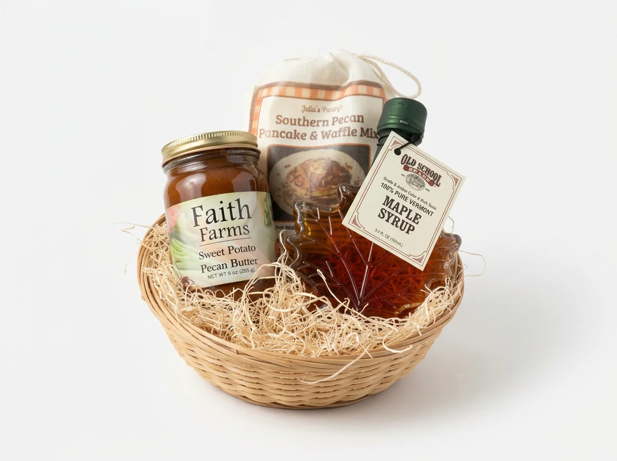 Southern Pecan Pancake & Waffle Breakfast Set