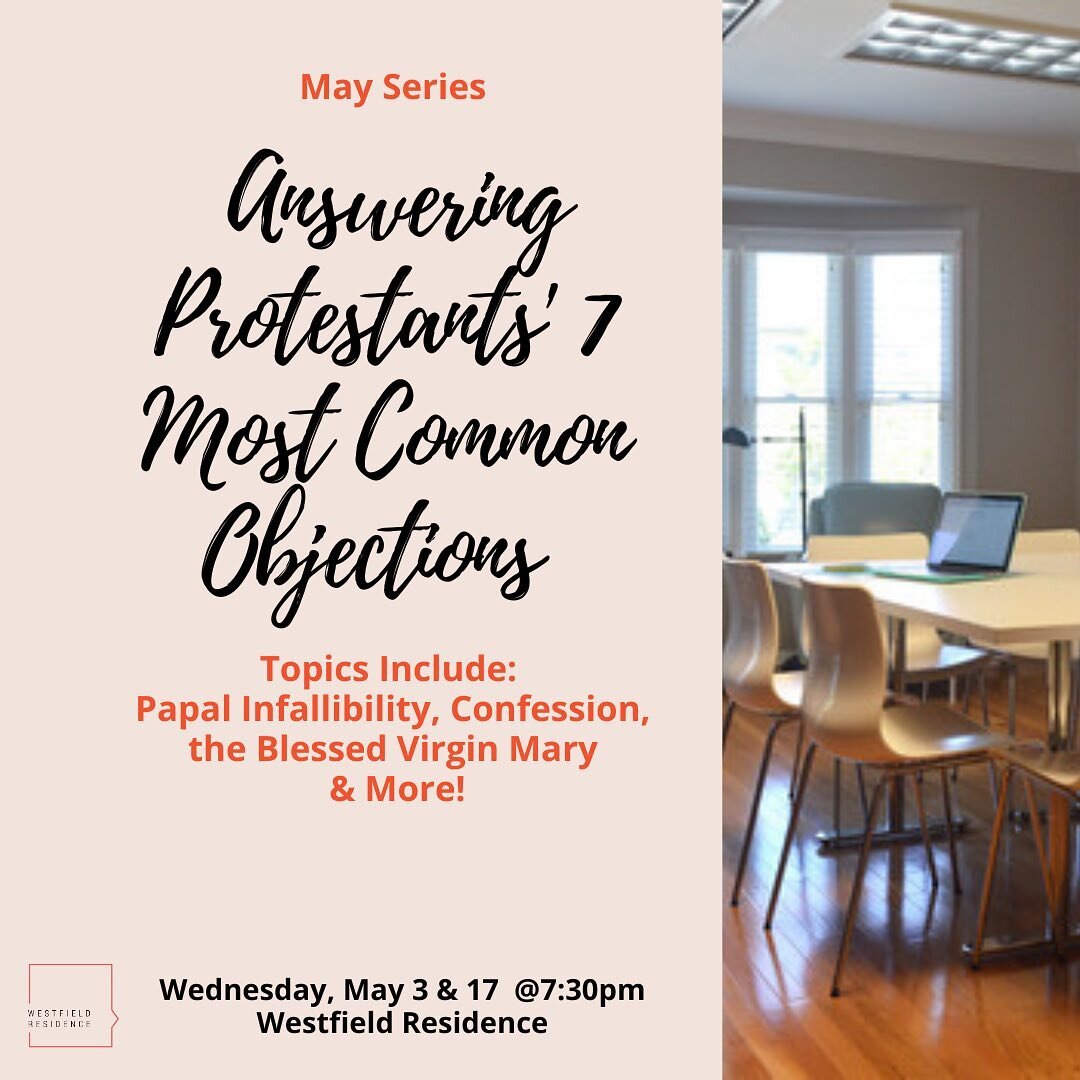 Join us this Wednesday for the first installment of our May Series!