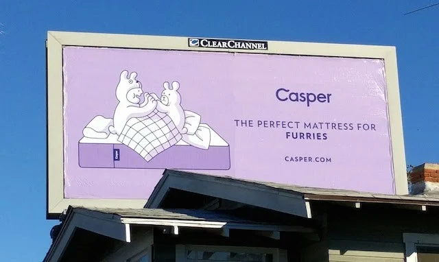 This billboard ad I saw on my morning commute just told me to go buy a Casper Mattress.