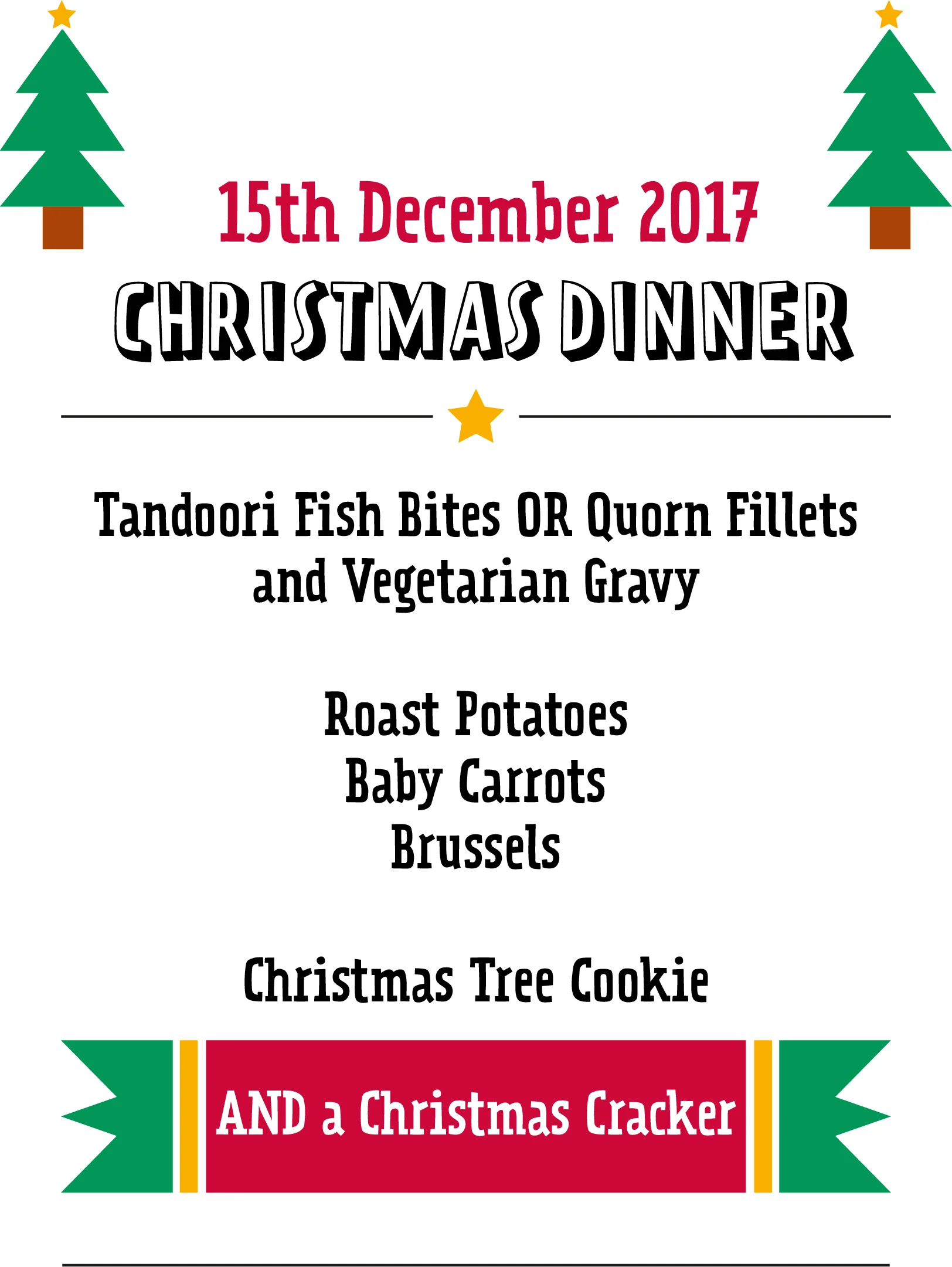 School Christmas Dinner!