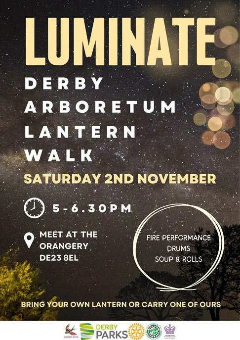 LUMINATE Lantern Walk at Derby Arboretum