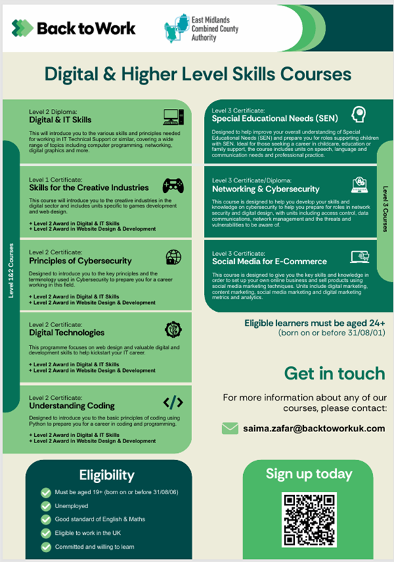 Supporting Parents getting back into Work