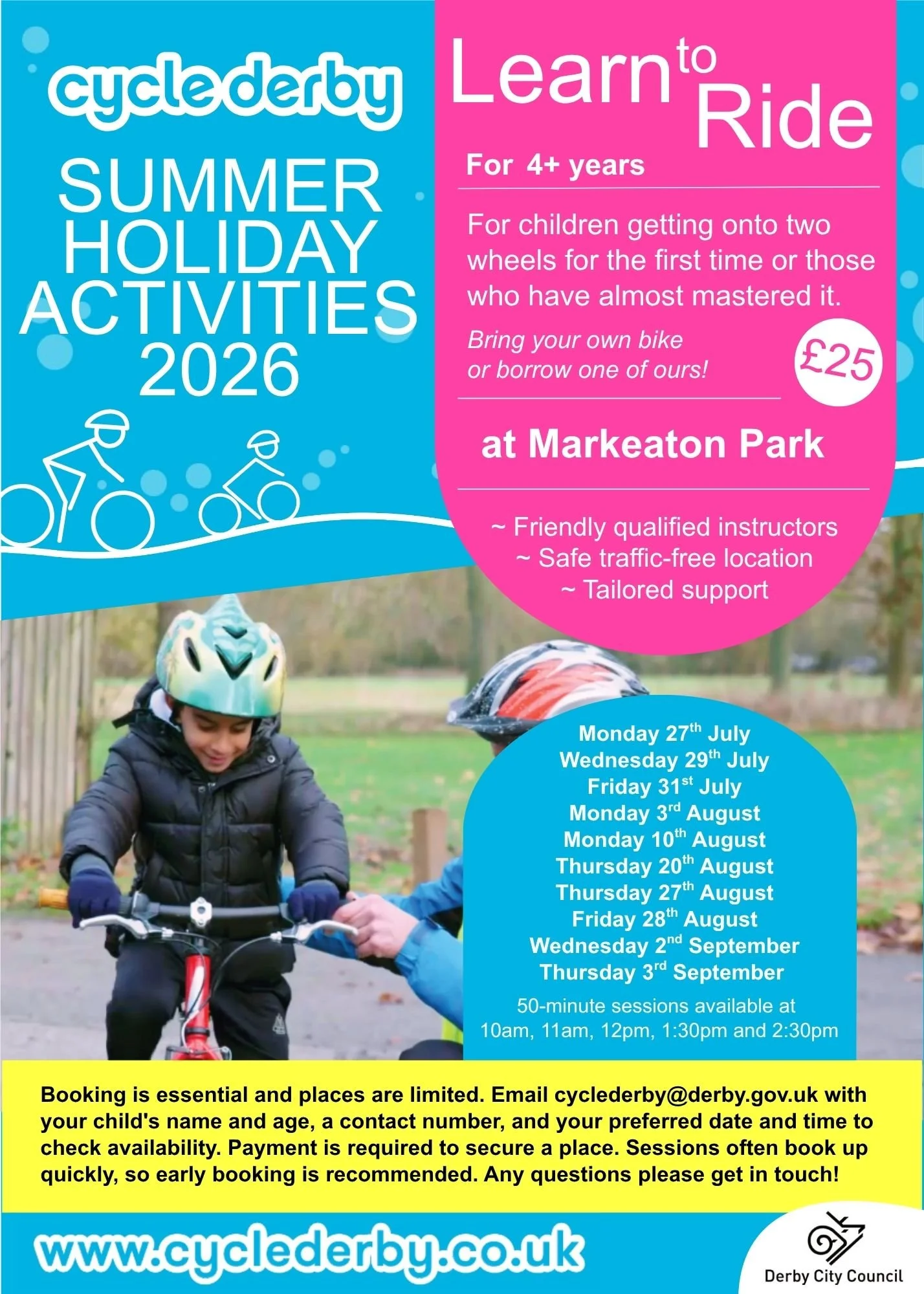 Cycle Derby Summer Clubs