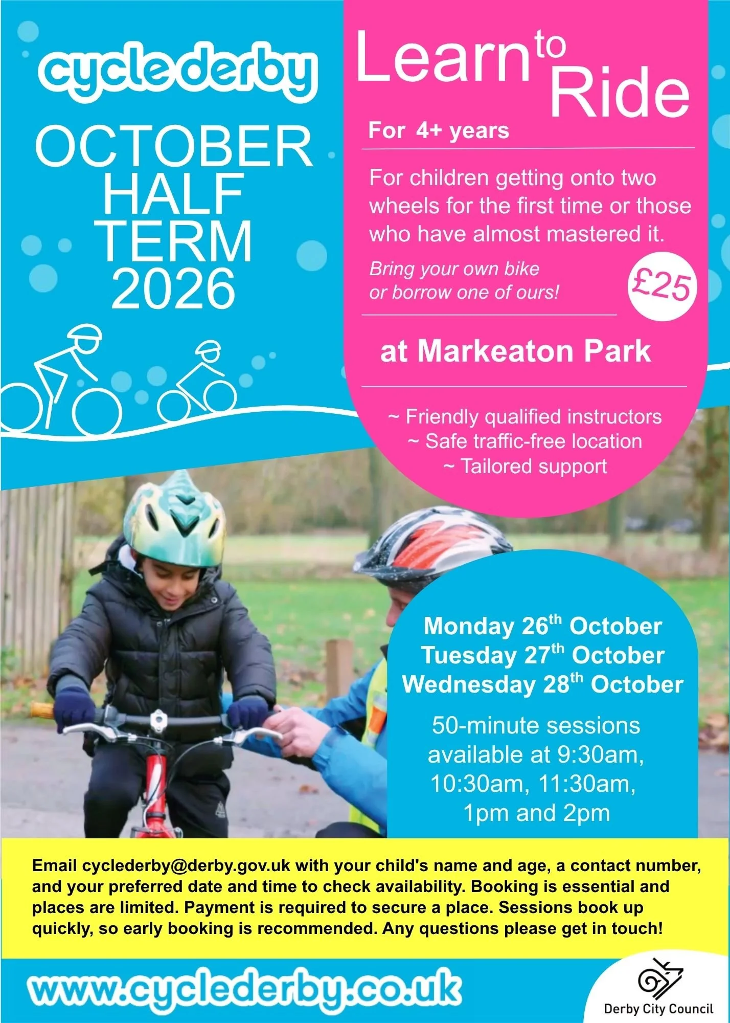 Cycle Derby October Half Term Activities