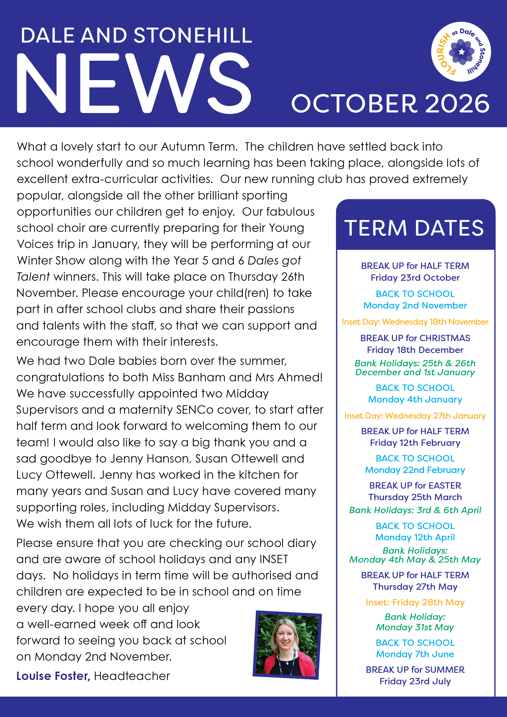 October Half Term Newsletter